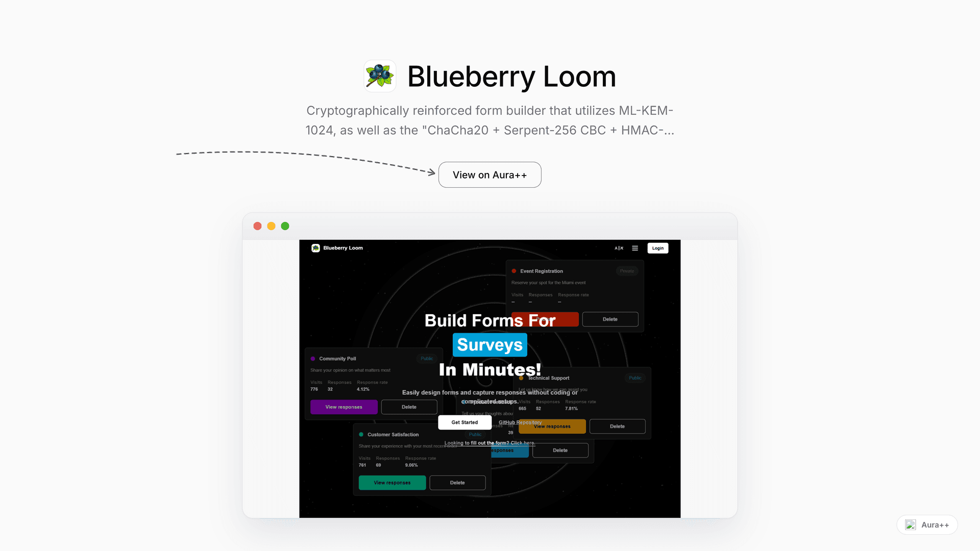 Blueberry Loom launch story featured image on Aura++