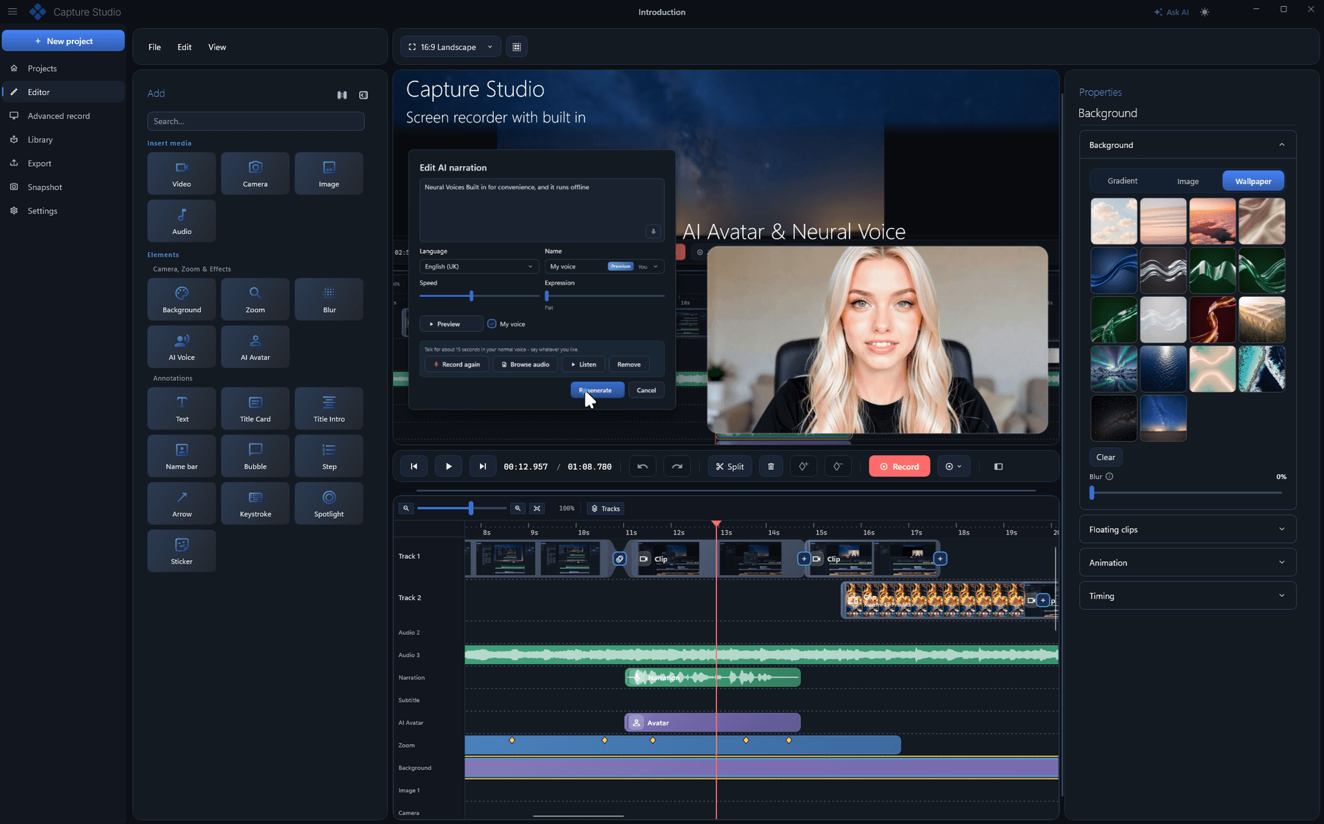 Capture Studio product preview for startup listing on Aura++