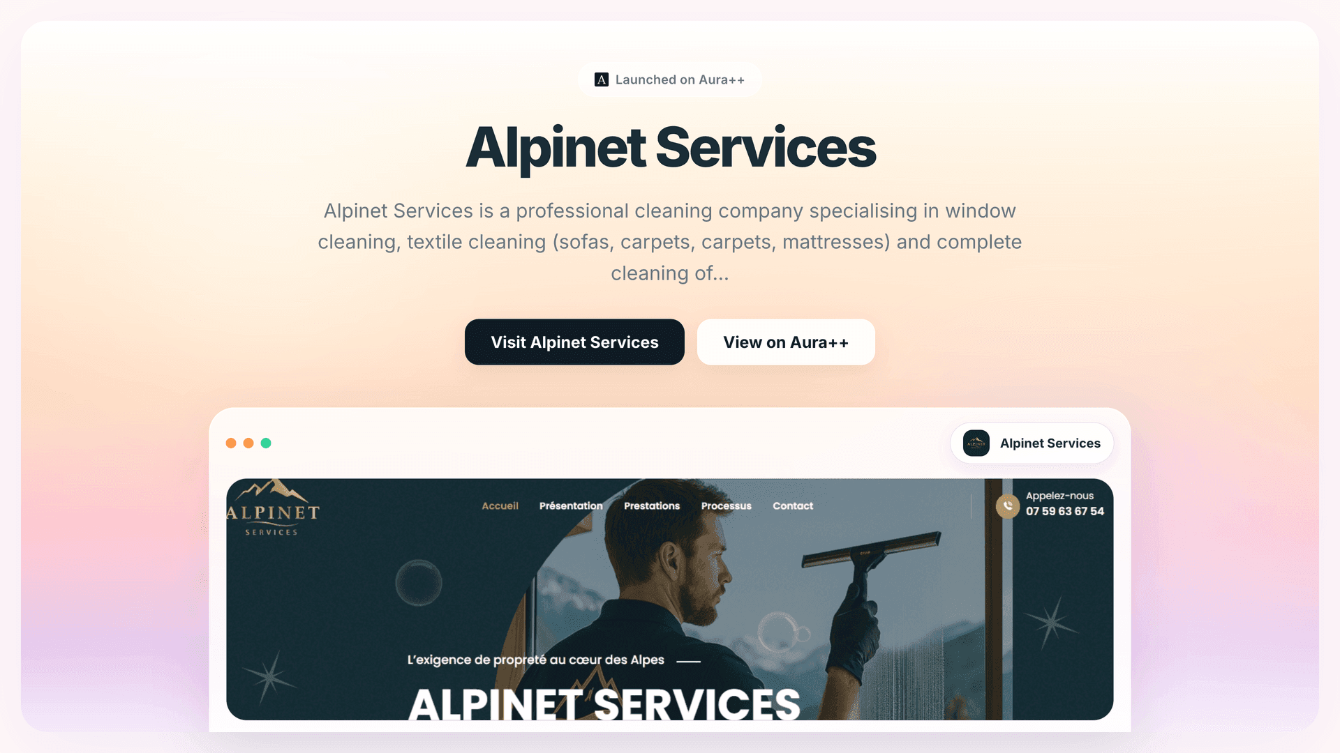 Alpinet Services launch story featured image on Aura++