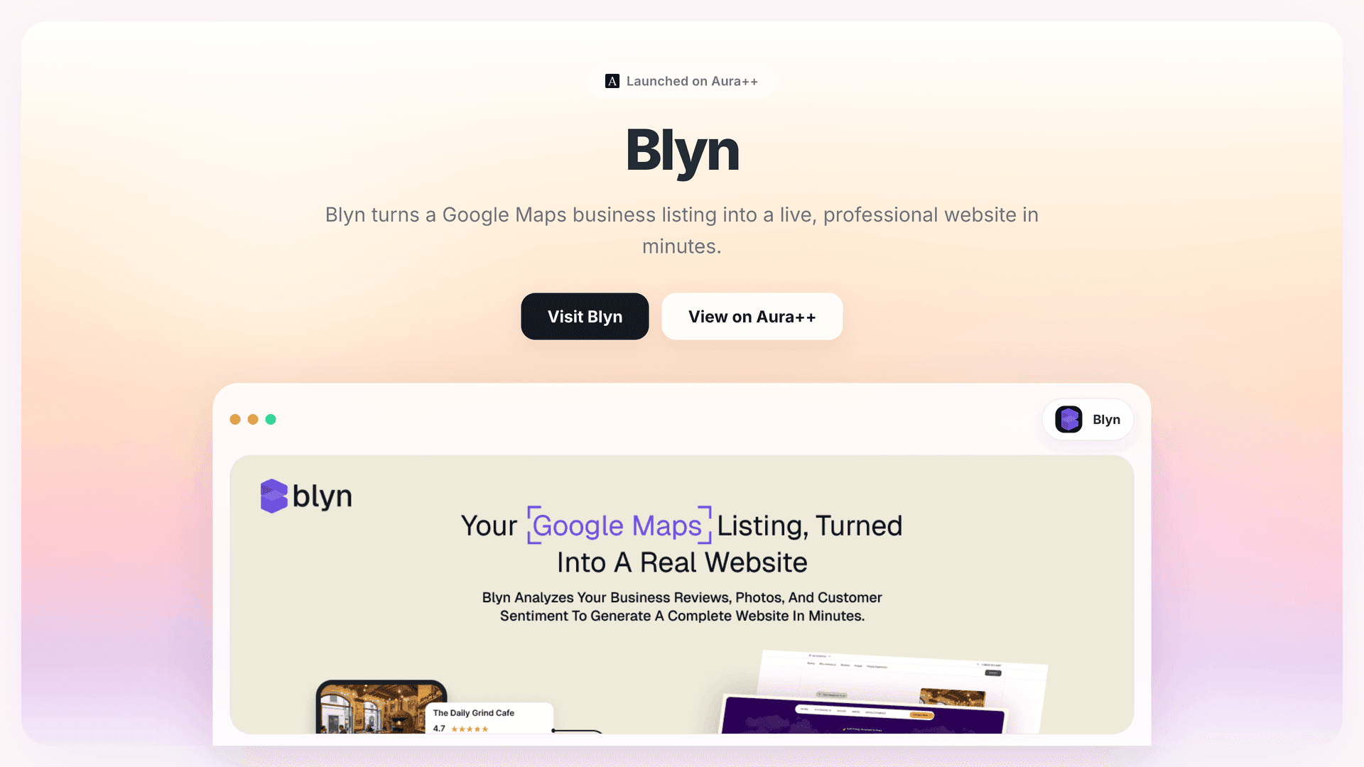 Blyn launch story featured image on Aura++
