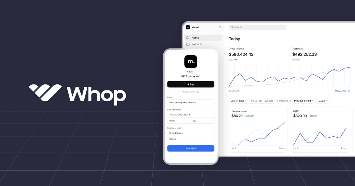 Whop Payments & Business Platform - Product Image