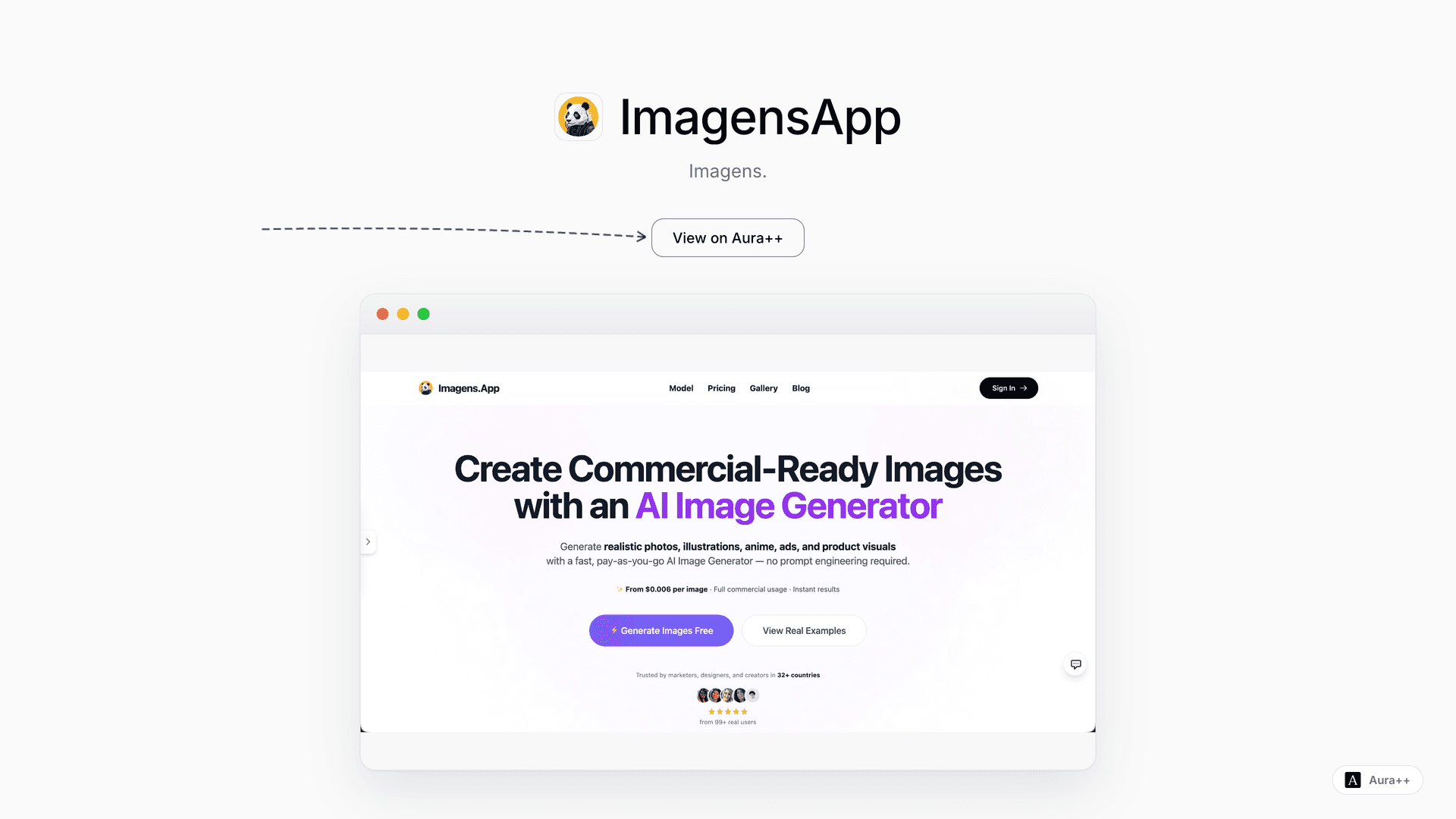ImagensApp launch story featured image on Aura++
