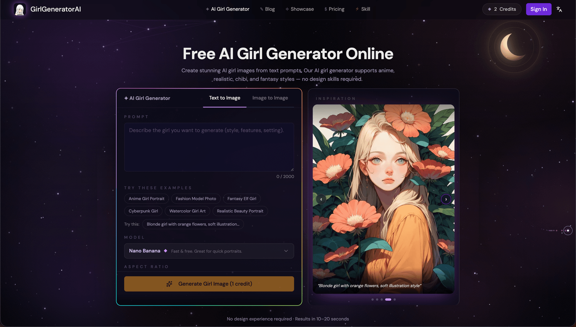 AI Girl Image Generator - Product Image