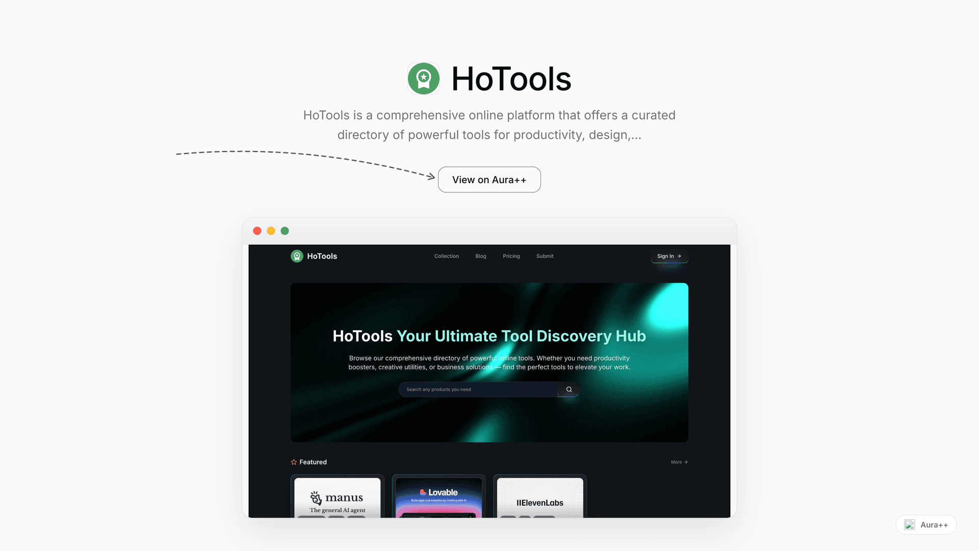 HoTools launch story featured image on Aura++
