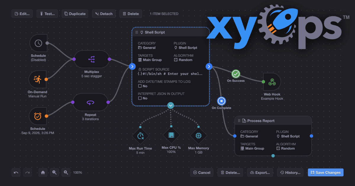 xyOps Workflow Automation Platform - Product Image