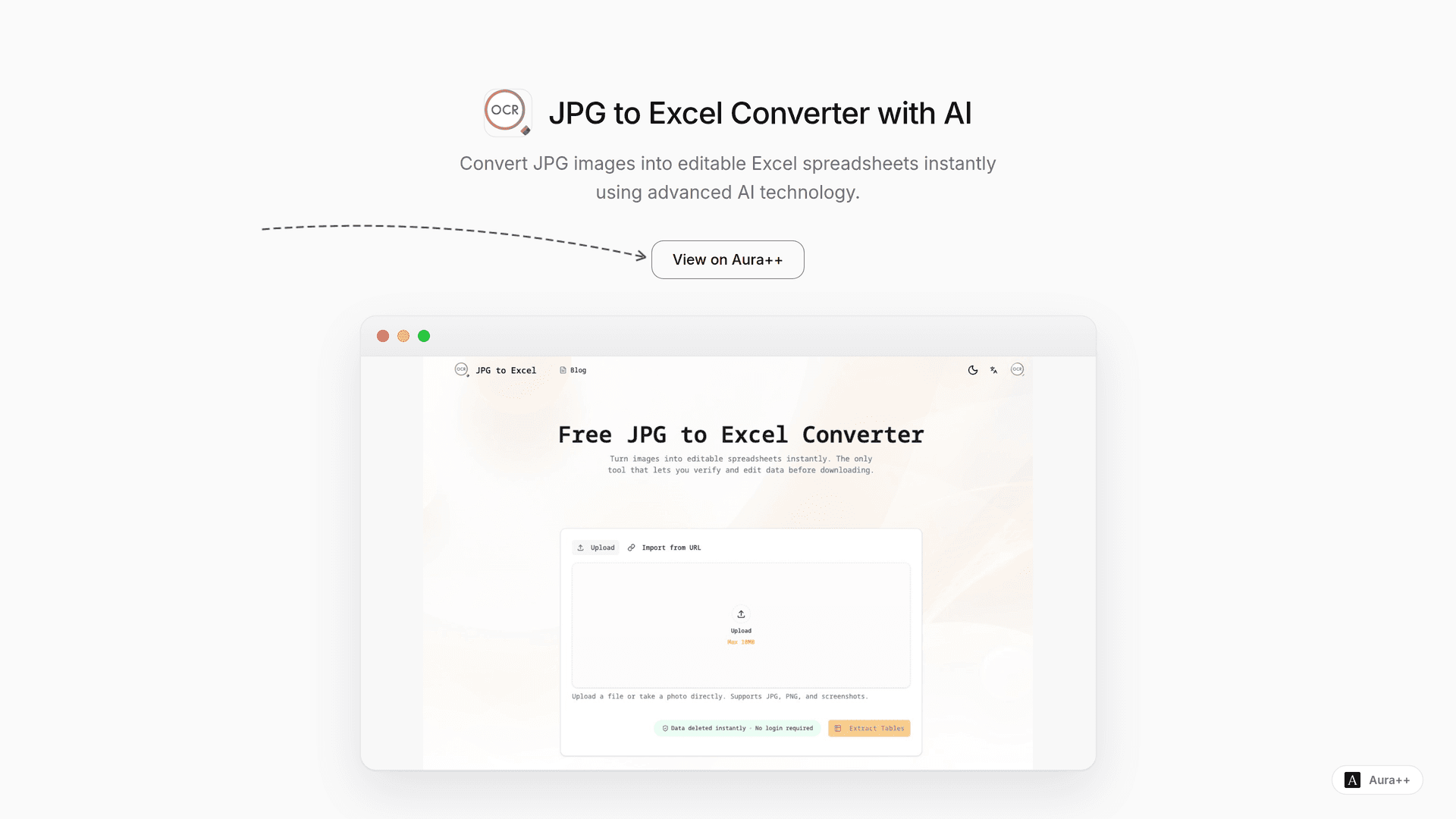 Streamline Data Entry with AI-Powered JPG to Excel Converter