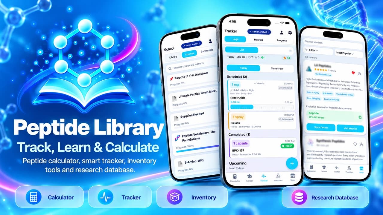 Peptide Library product preview for startup listing on Aura++