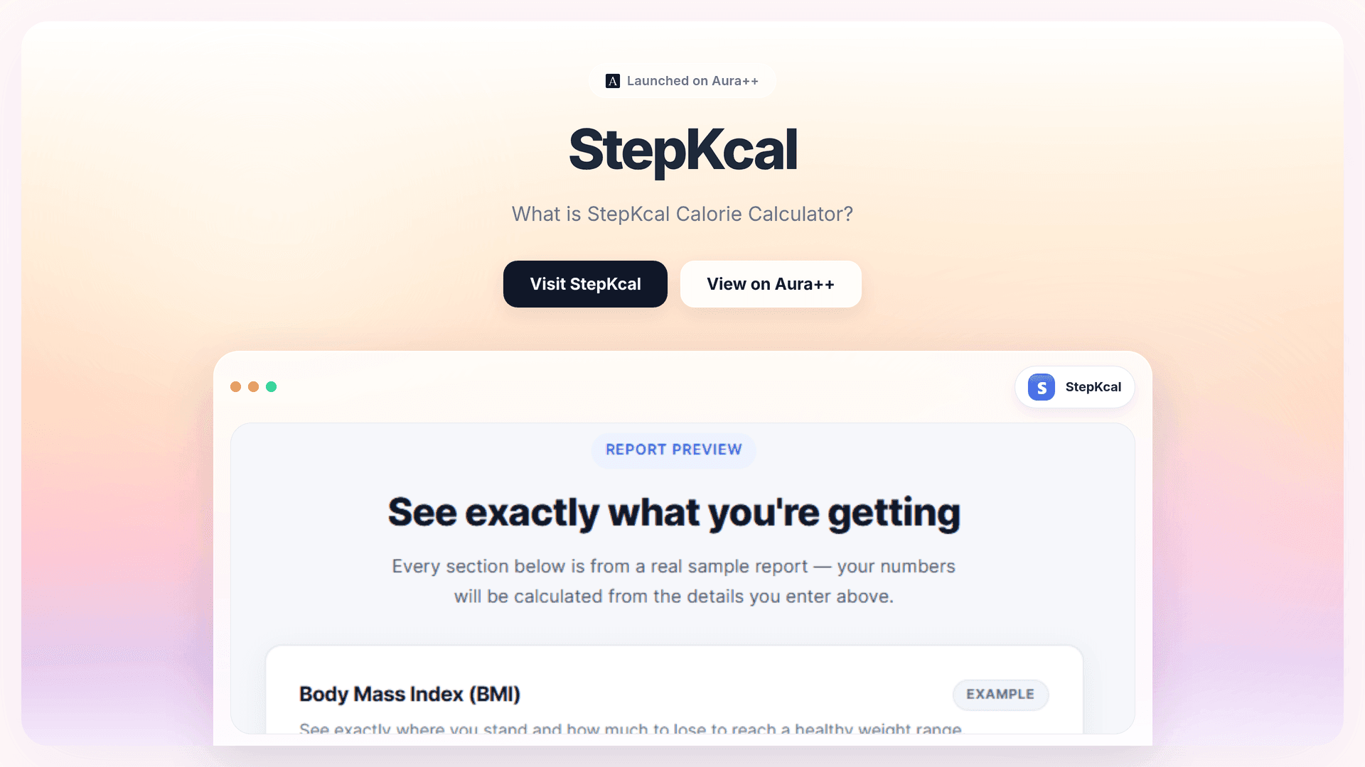 StepKcal launch story featured image on Aura++