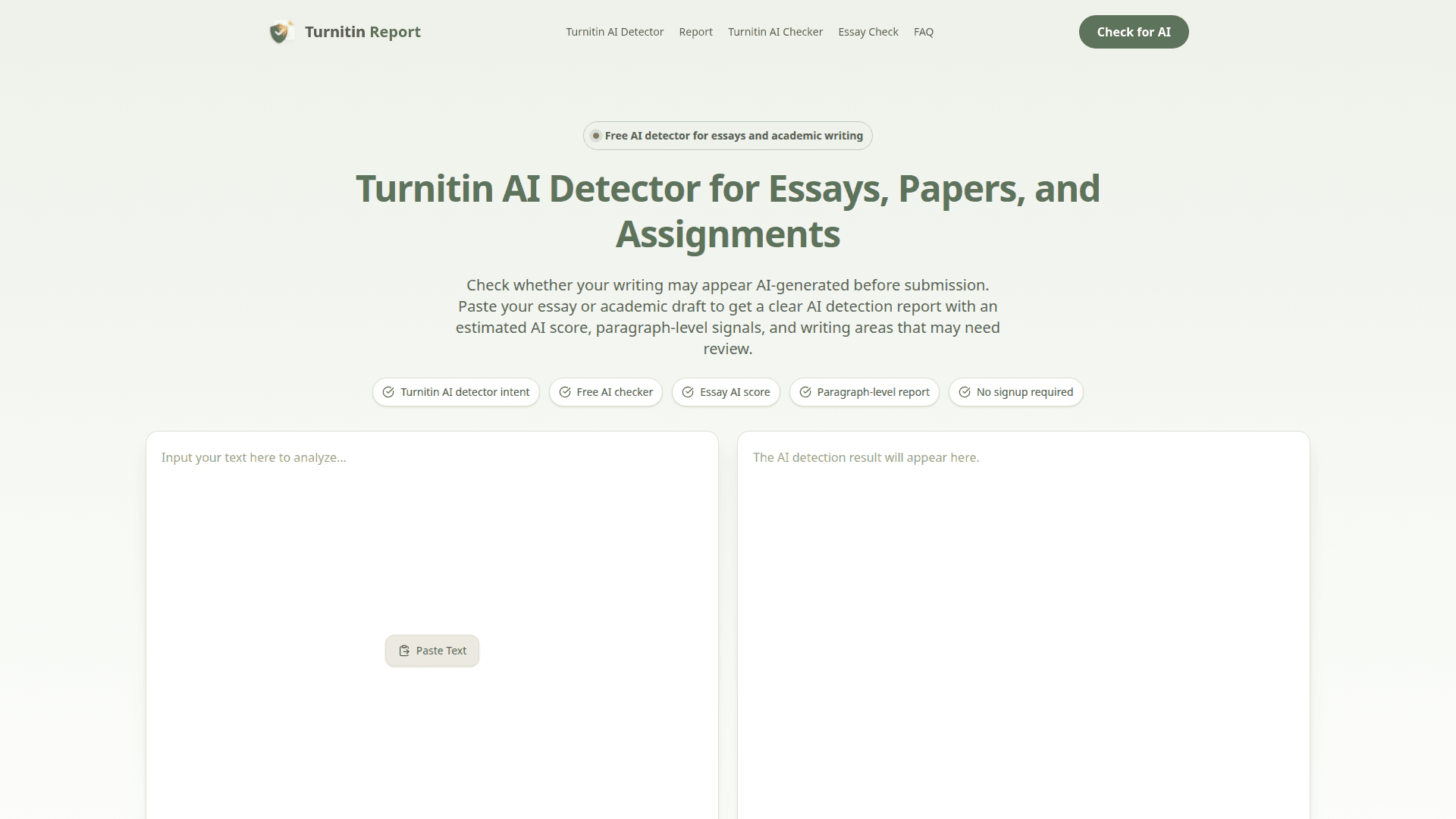 Turnitin AI Detector