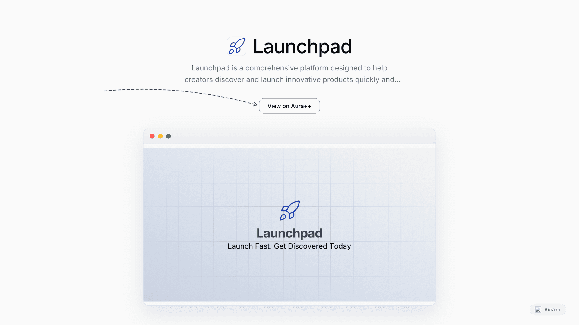 Launchpad - Innovative Product Launch Platform launch story featured image on Aura++