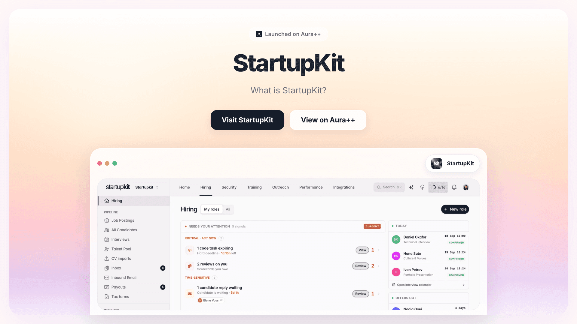 Streamline Startup Hiring and Security with StartupKit Tools