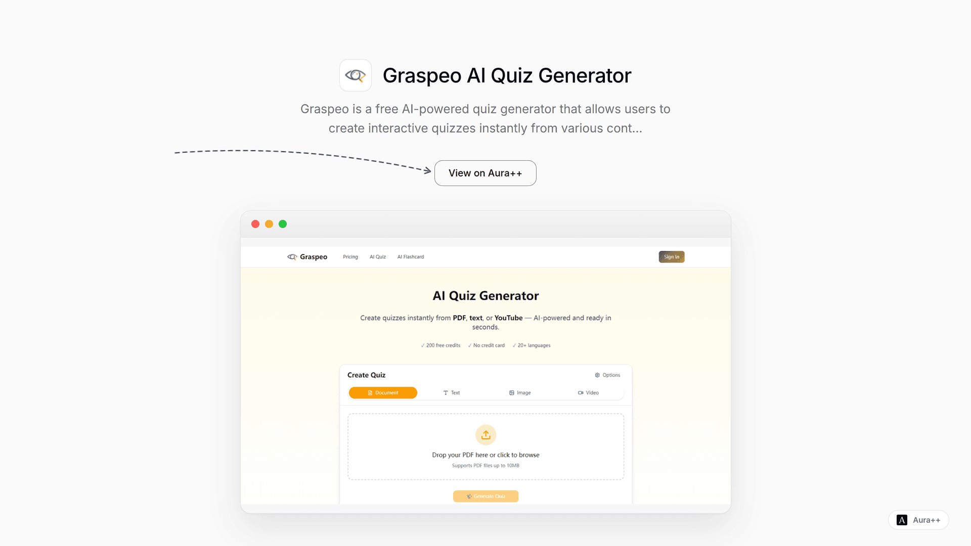 Simplify Quiz Creation with Graspeo AI's Interactive Tools