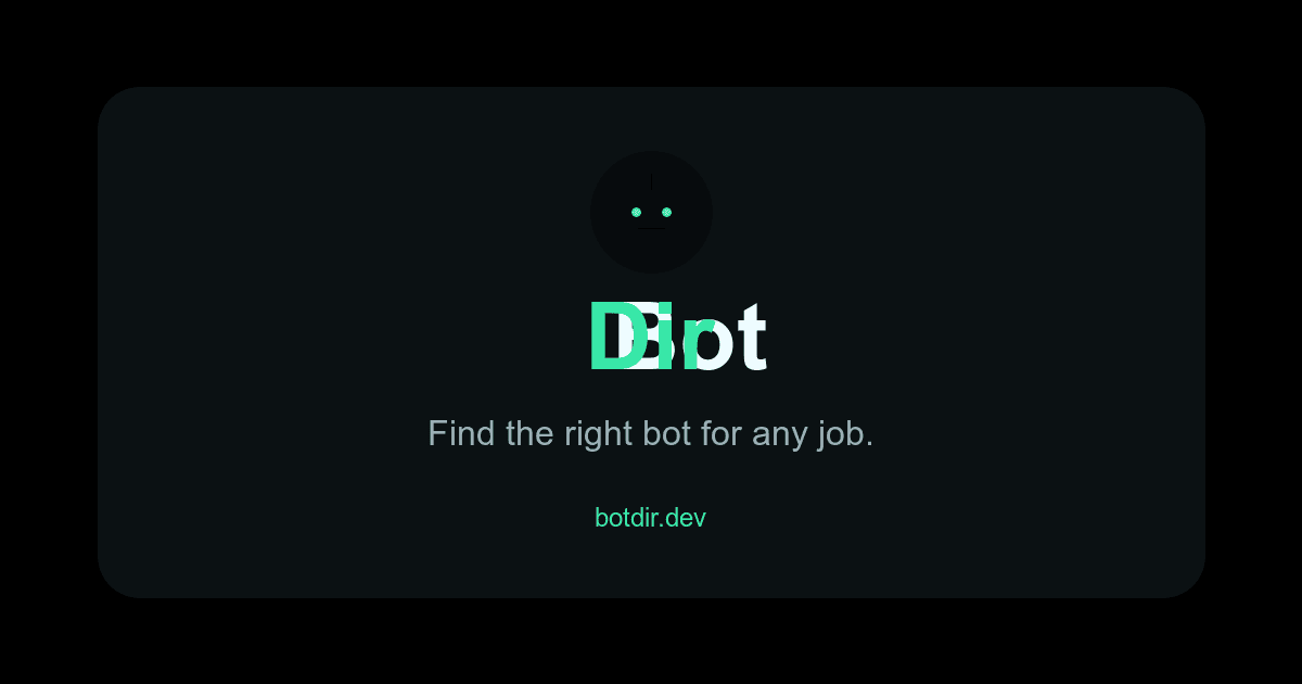 BotDir product preview for startup listing on Aura++
