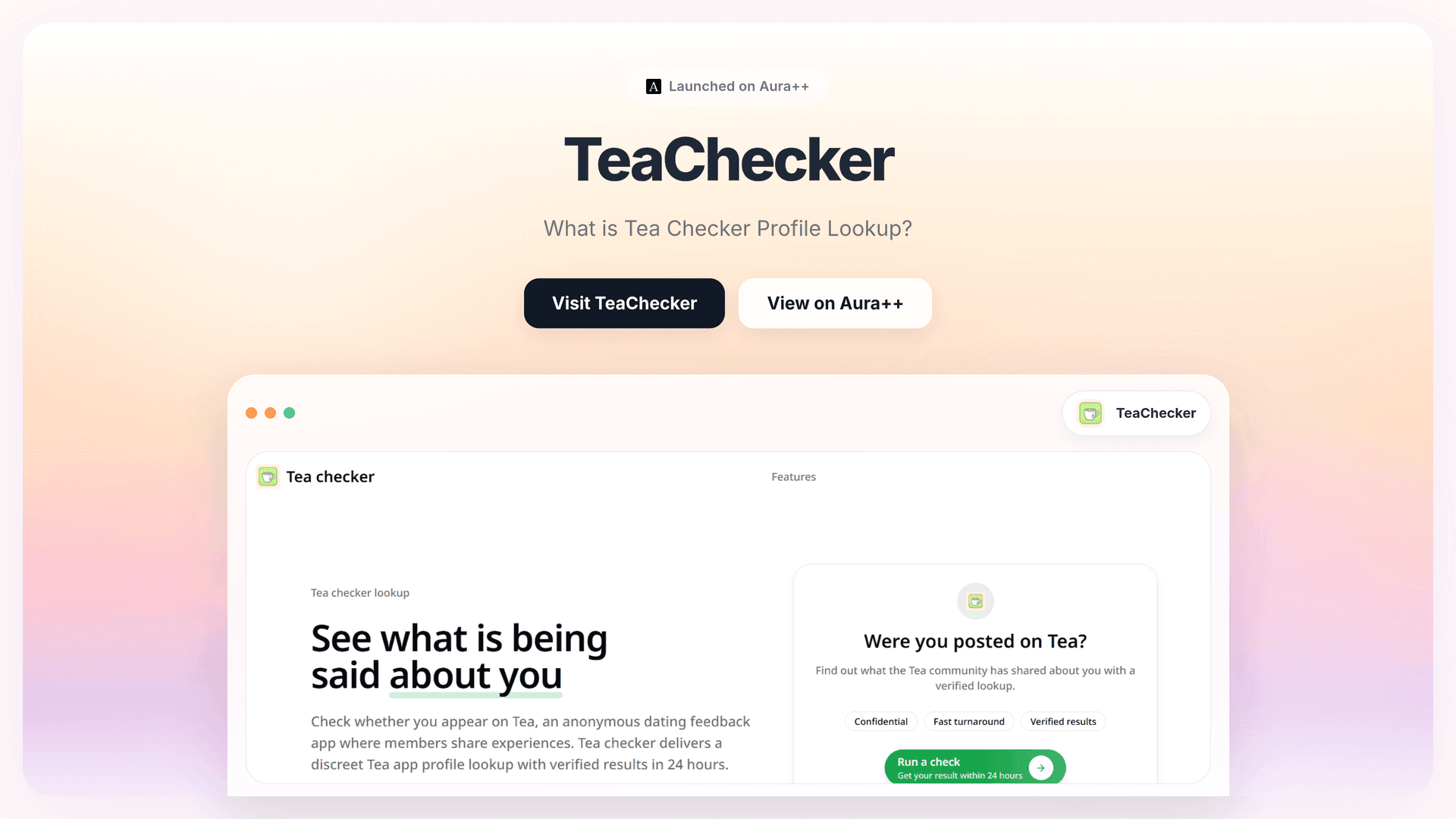 TeaChecker