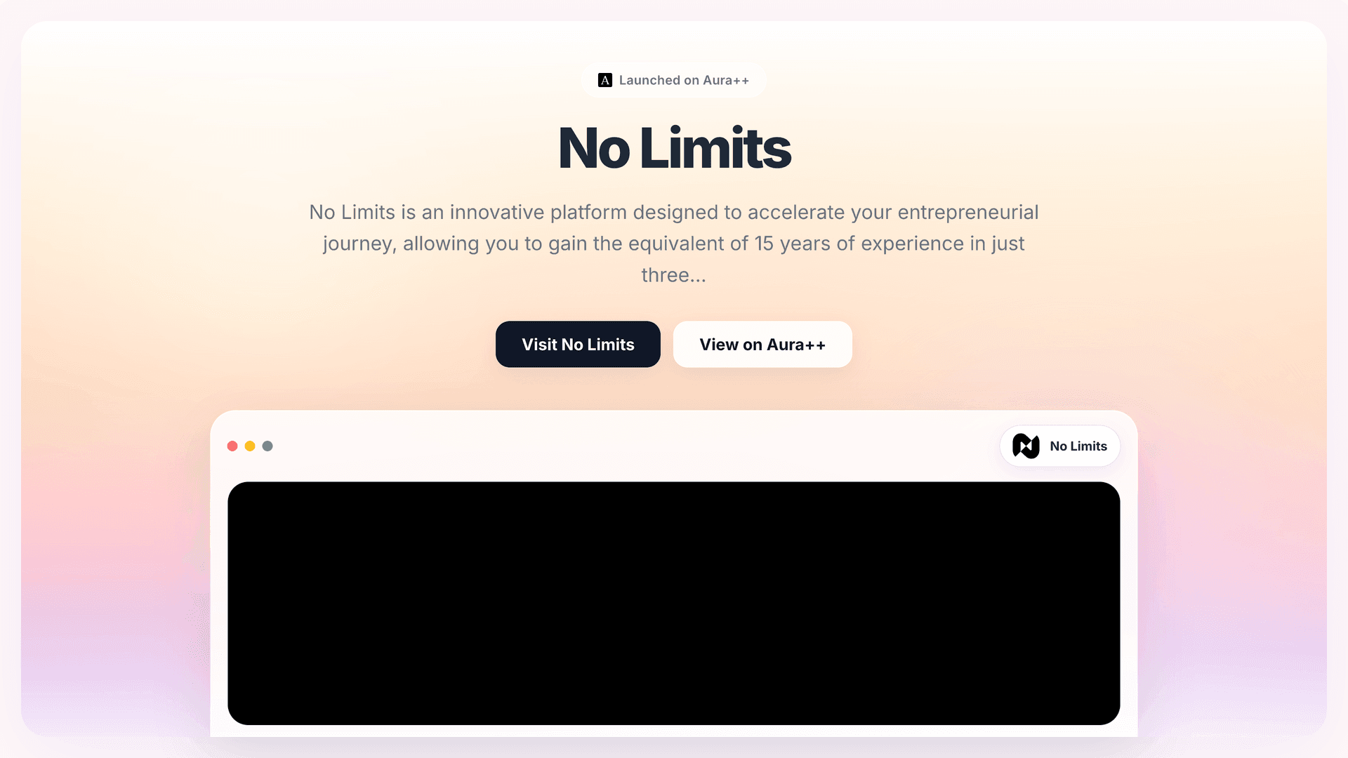 No Limits launch story featured image on Aura++
