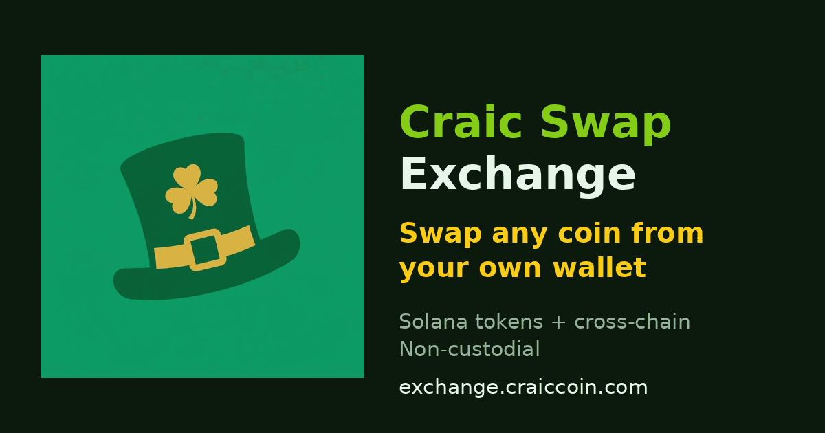 Craic Hub Exchange product preview for startup listing on Aura++