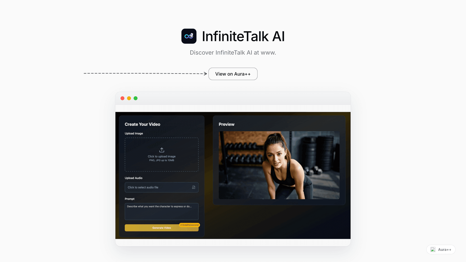 InfiniteTalk AI launch featured image on Aura++