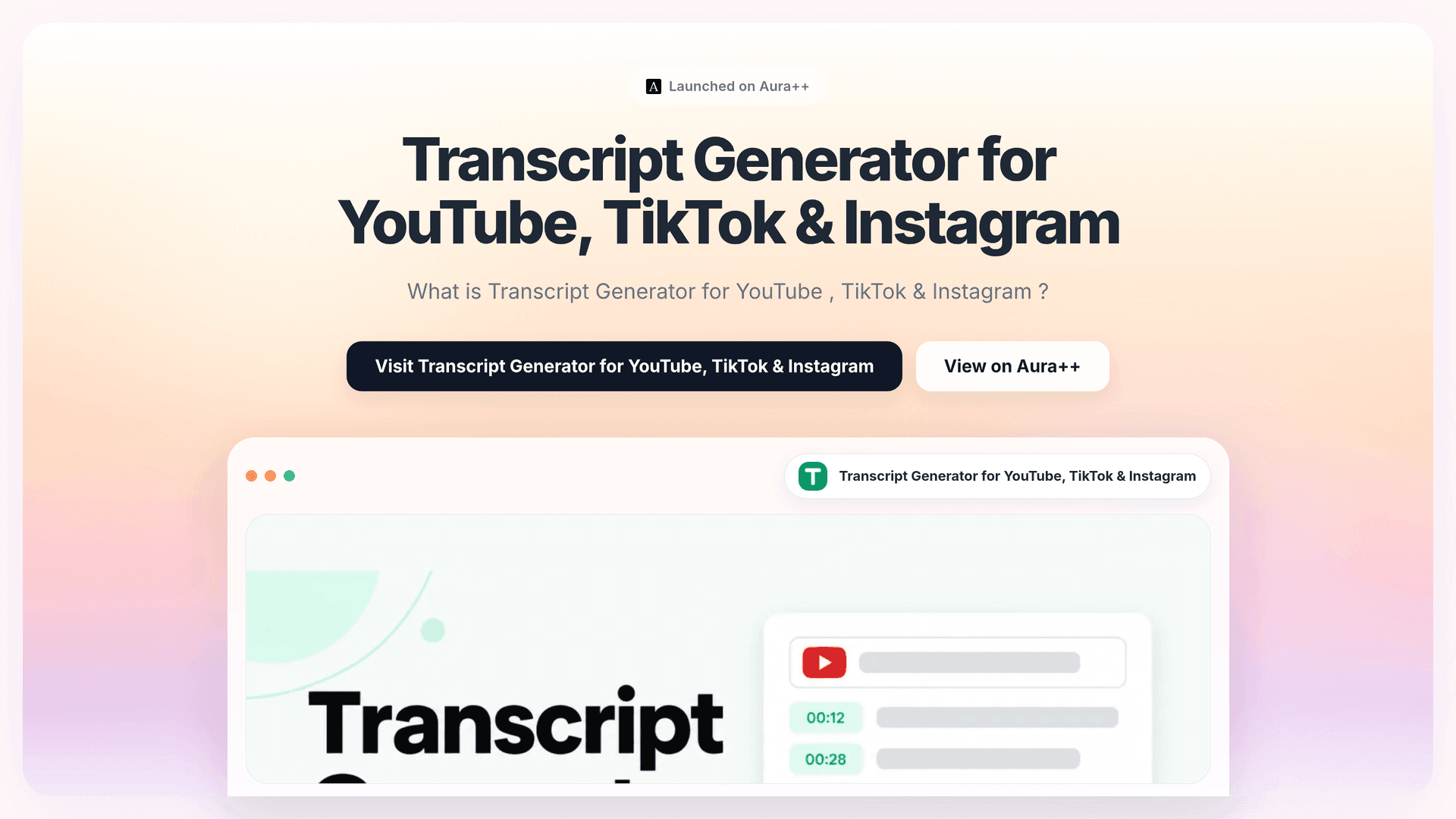 Boost Content Accessibility with Transcript Generator for Social Media