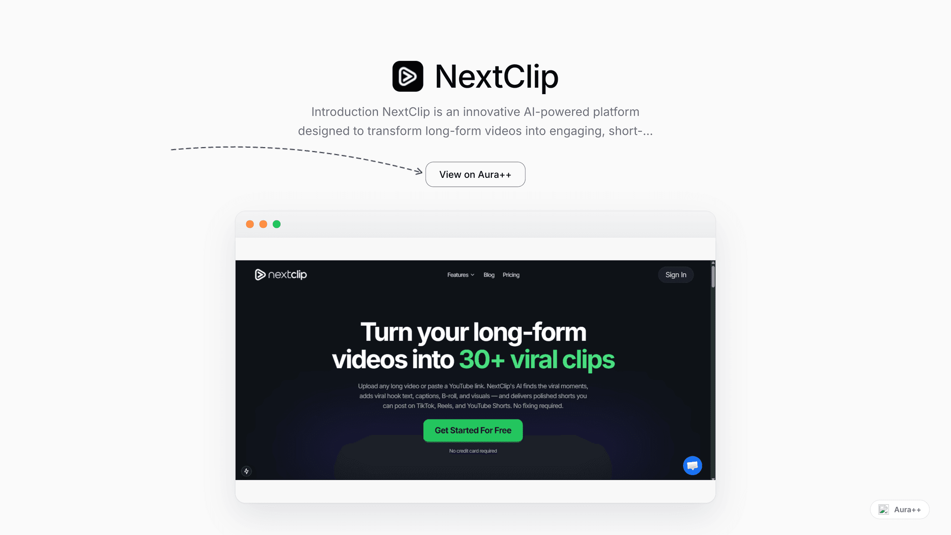 NextClip: AI Video Shorts Generator