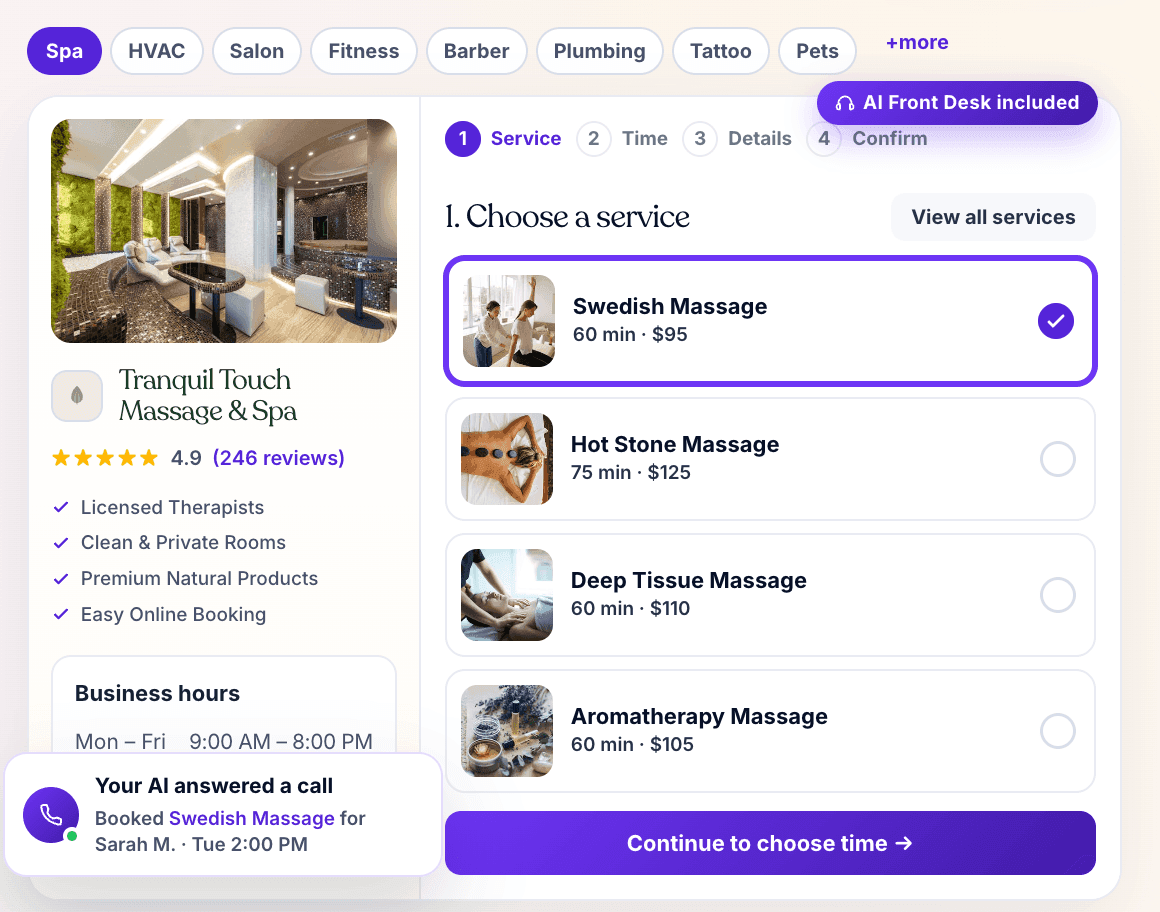 Scheduley product preview for startup listing on Aura++
