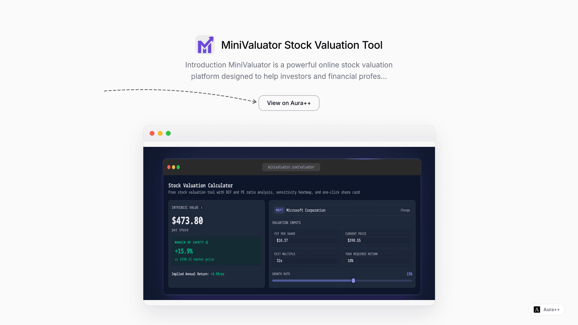 Simplify Stock Valuation with MiniValuator's Advanced Tools