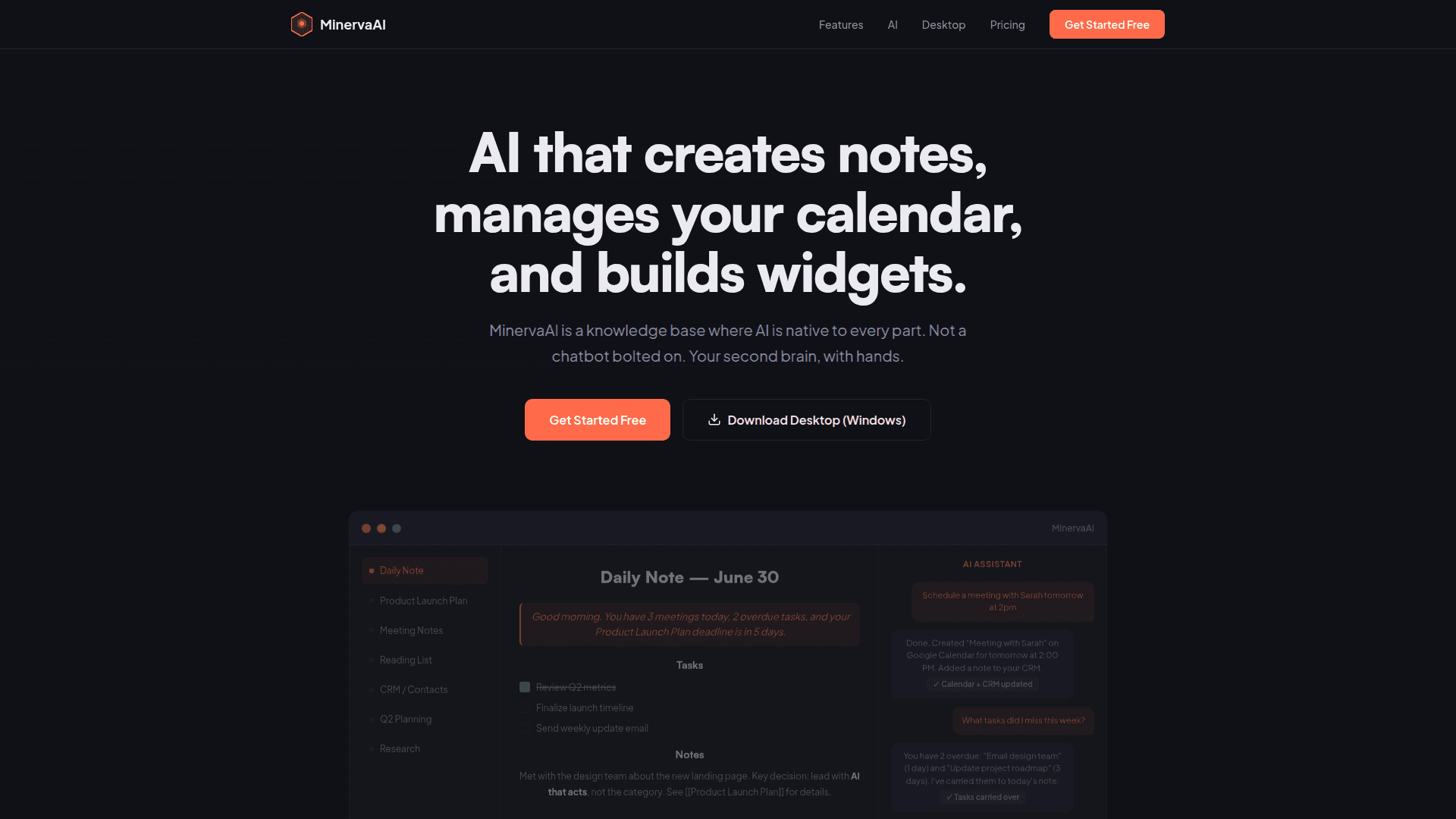 MinervaAI: AI-Powered Knowledge Base & Productivity Tool - Product Image