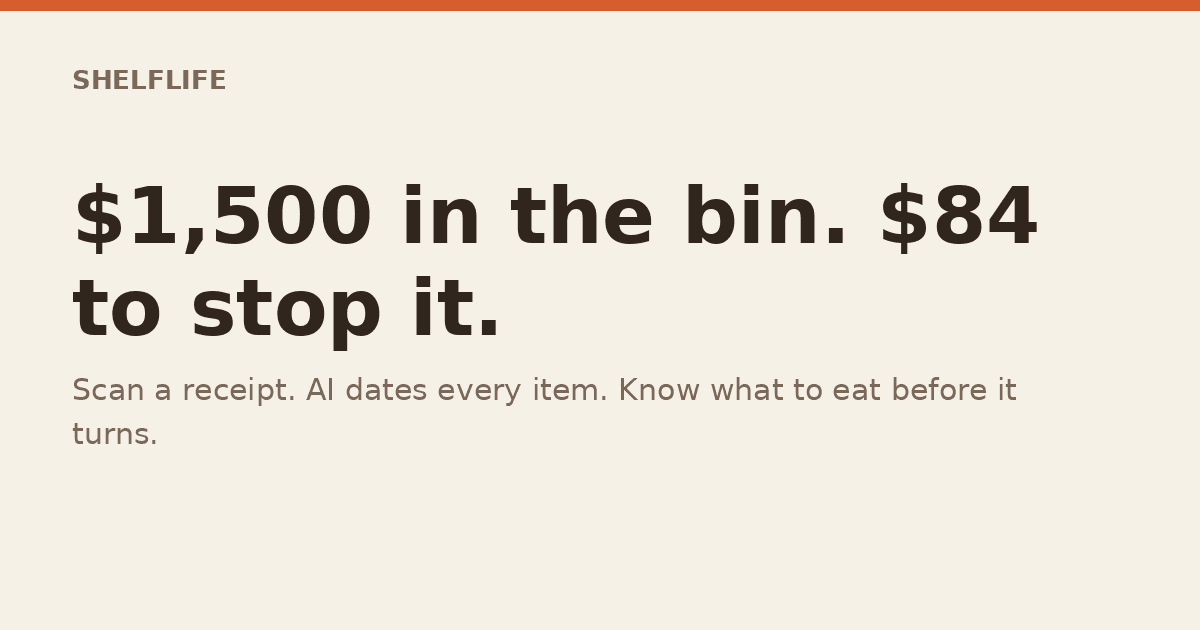 ShelfLife Food Expiry & Waste Tracker product preview for startup listing on Aura++
