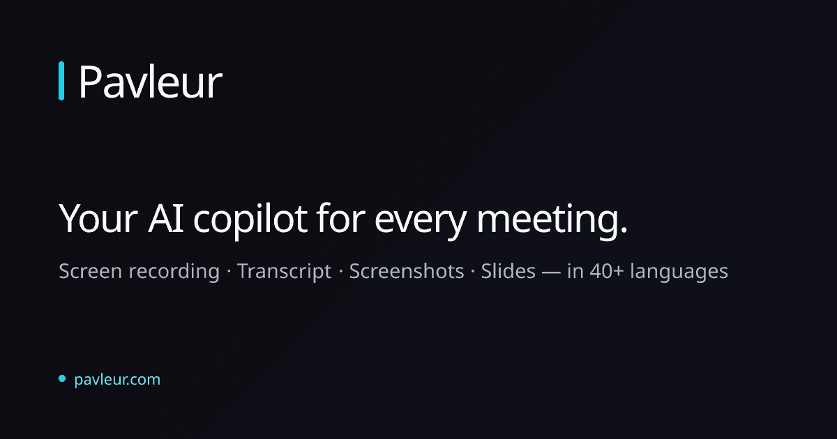 Pavleur product preview for startup listing on Aura++