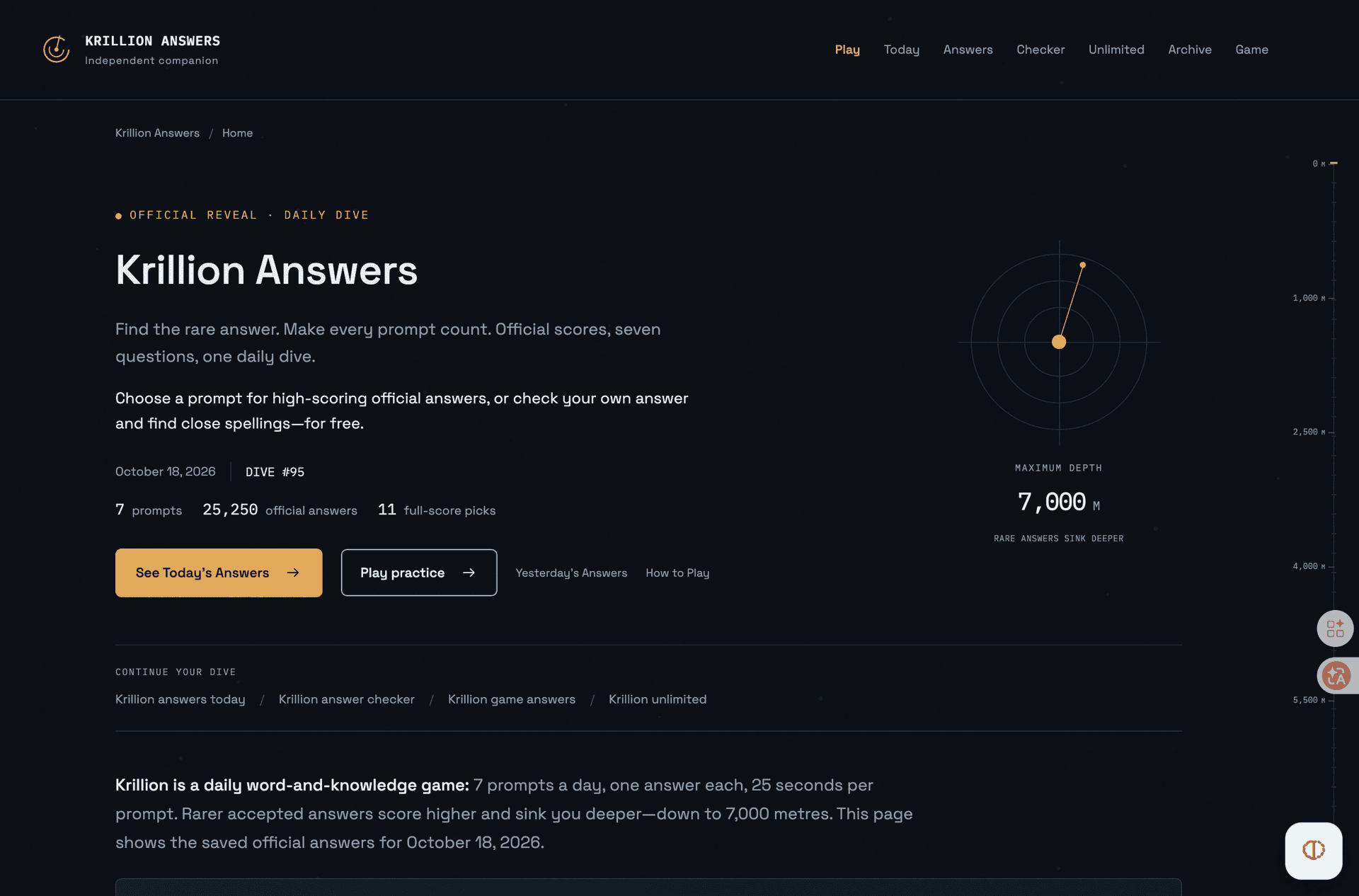 Krillion Answers product preview for startup listing on Aura++
