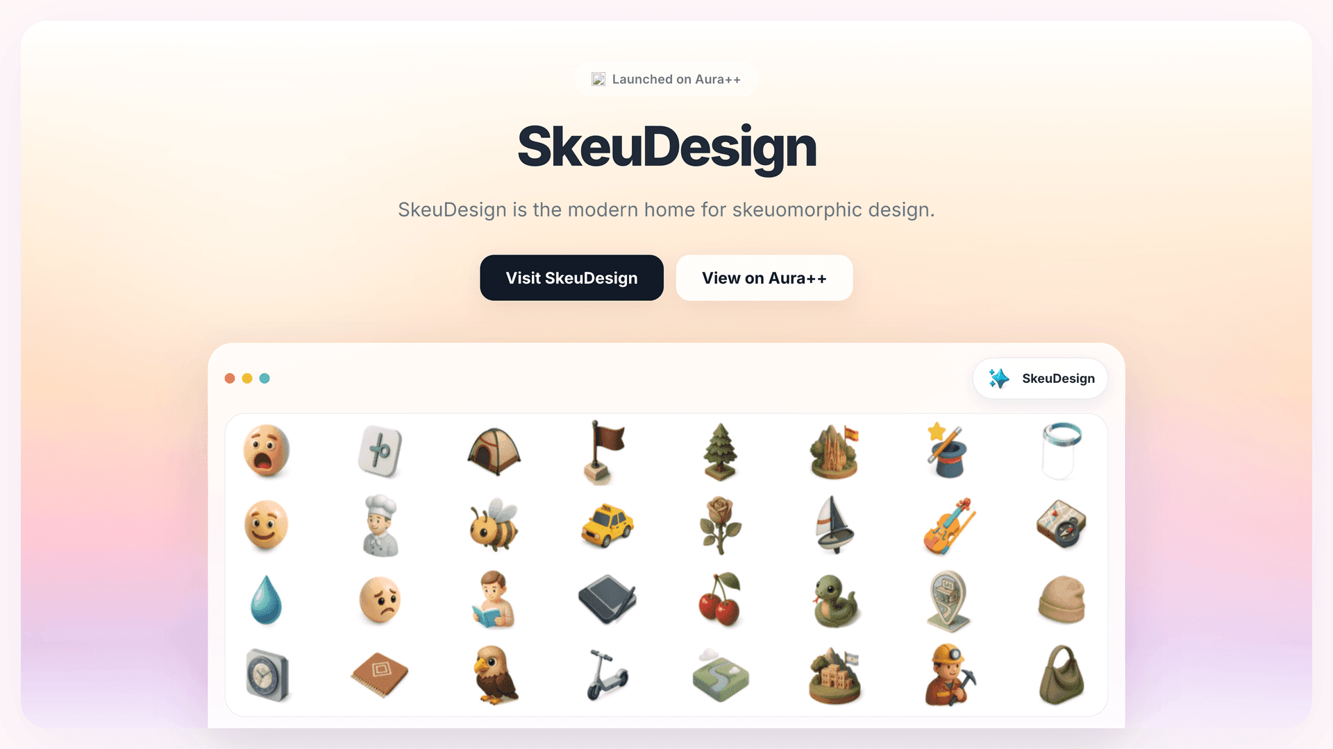 SkeuDesign launch story featured image on Aura++
