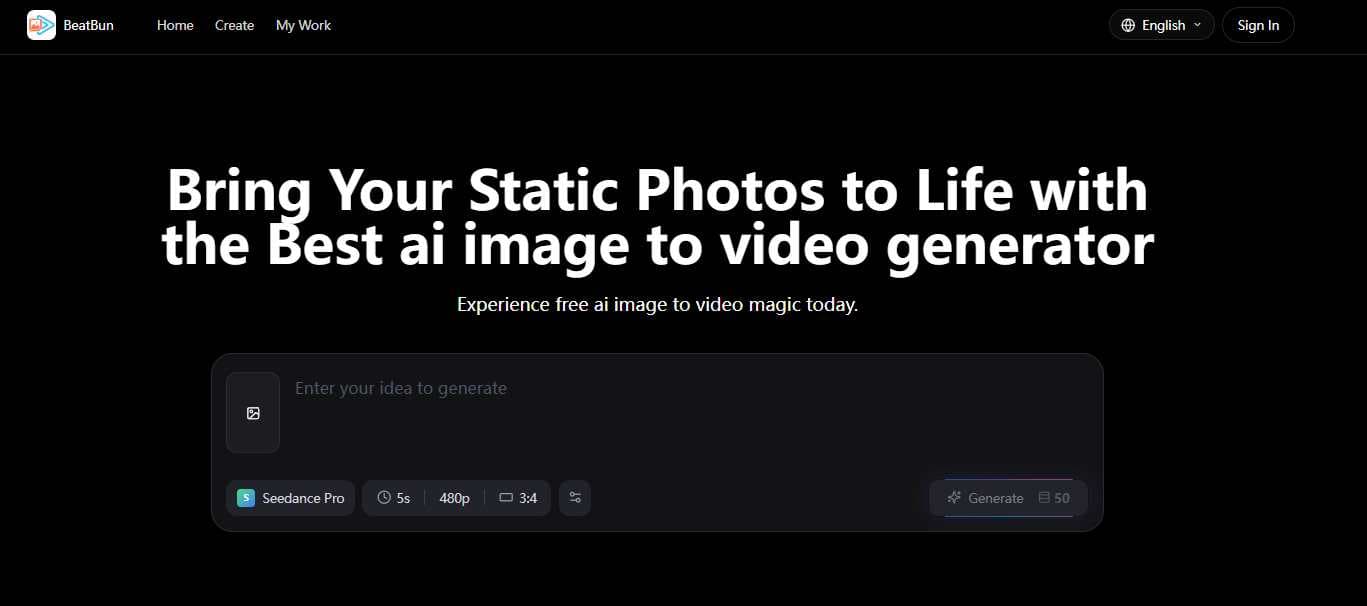 image to video generator product preview for startup listing on Aura++