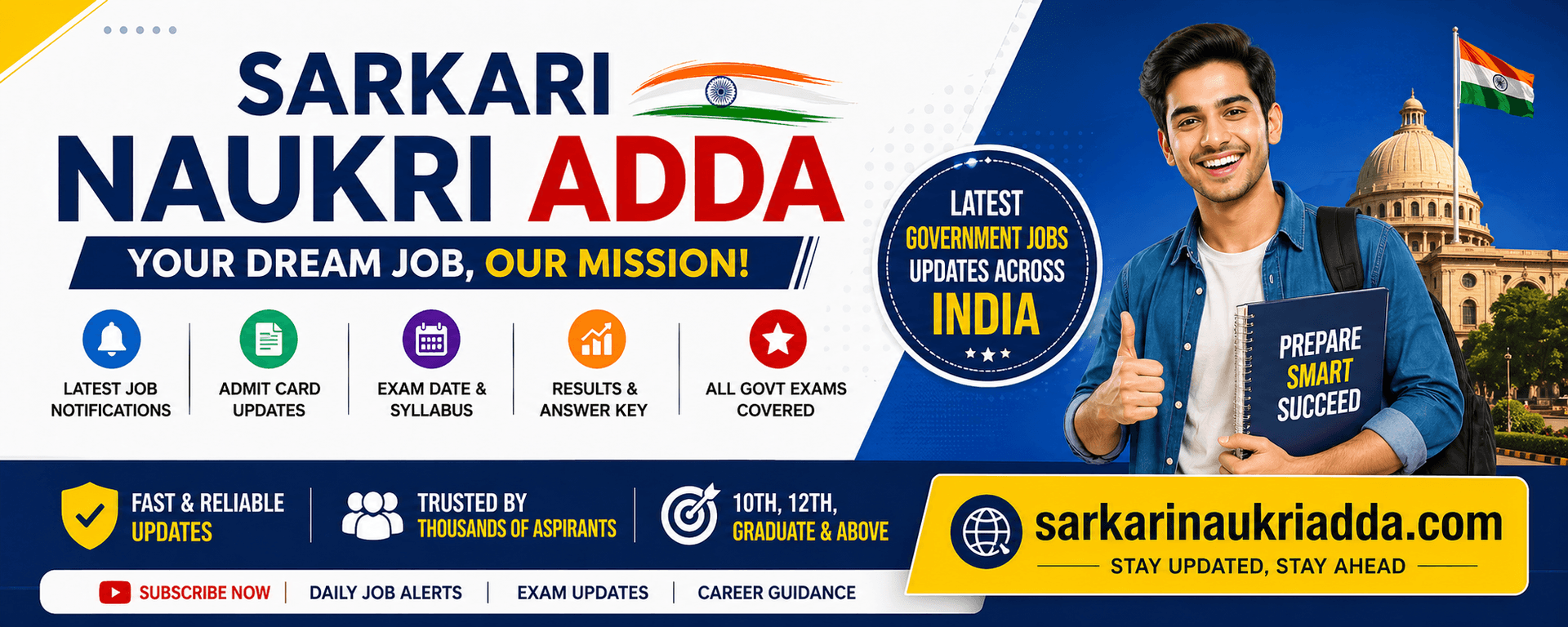 Sarkari Naukri Adda product preview for startup listing on Aura++
