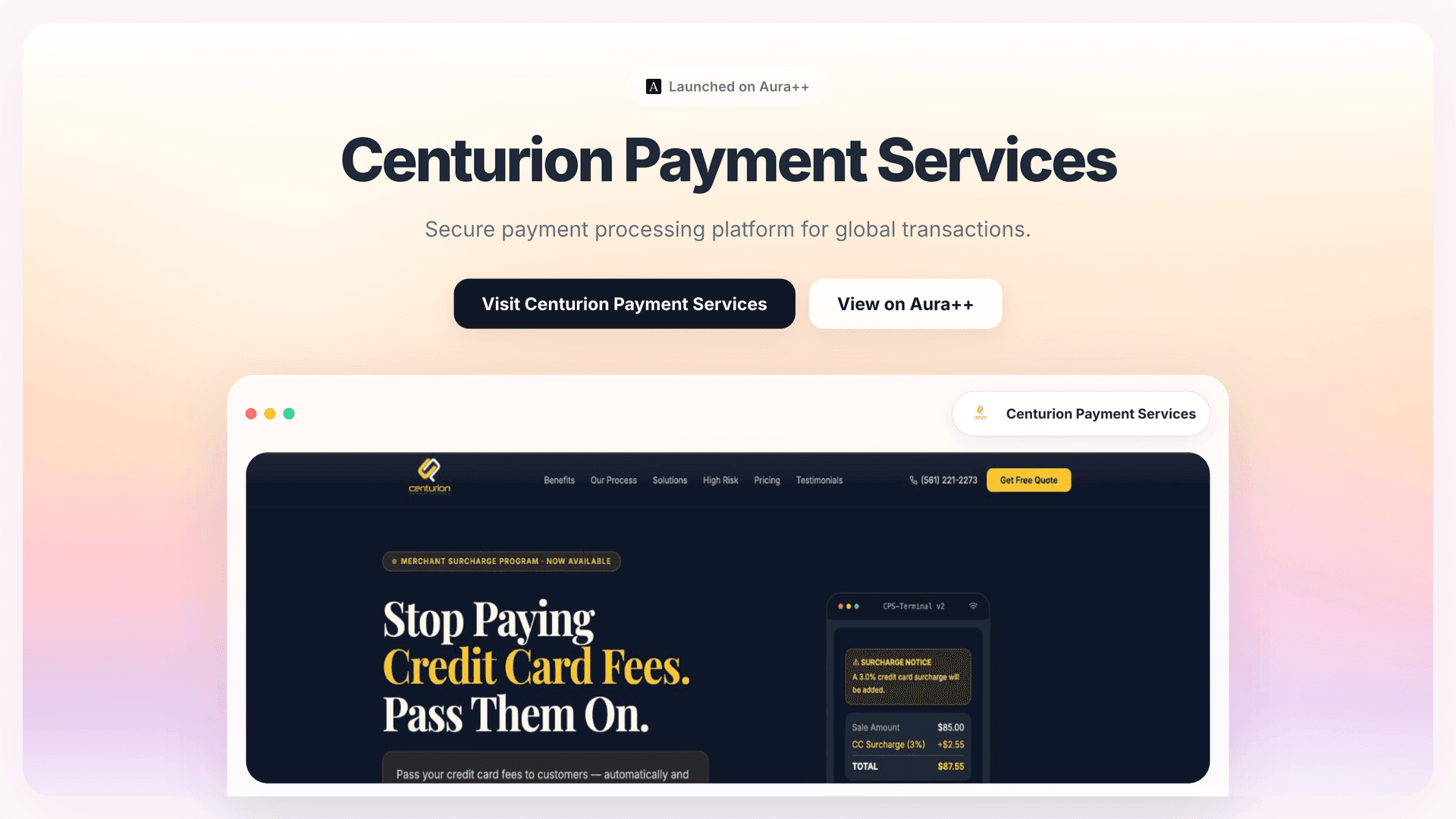 Centurion Payment Services