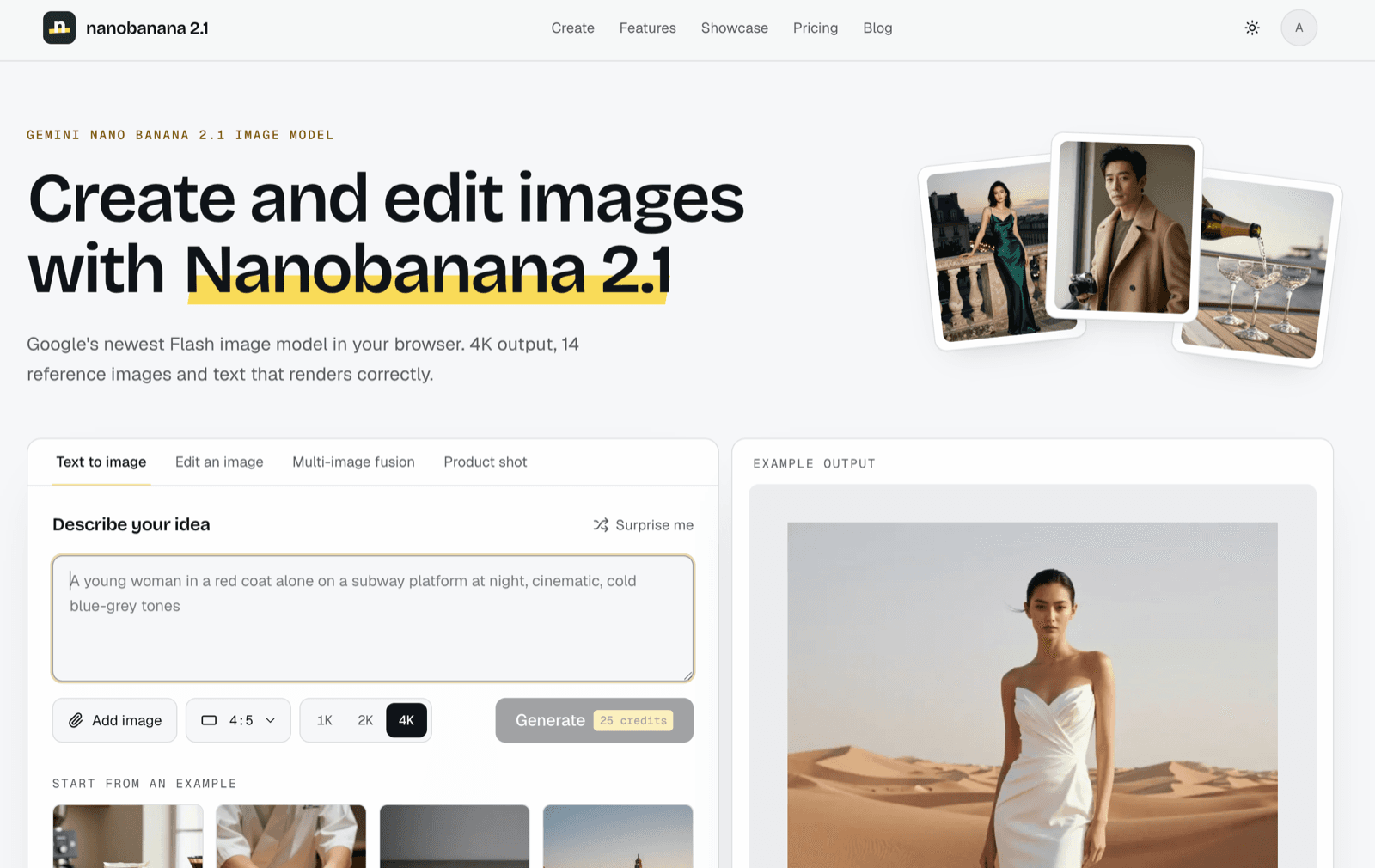 nanobanana 21 product preview for startup listing on Aura++