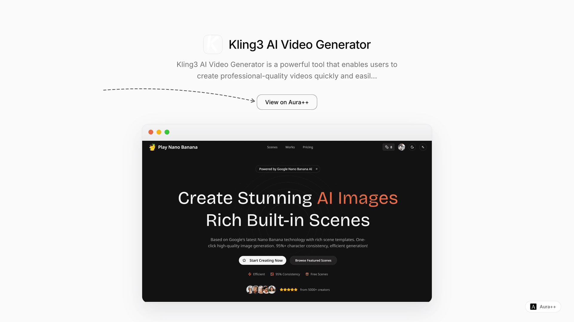 Kling3 AI Video Generator launch featured image on Aura++