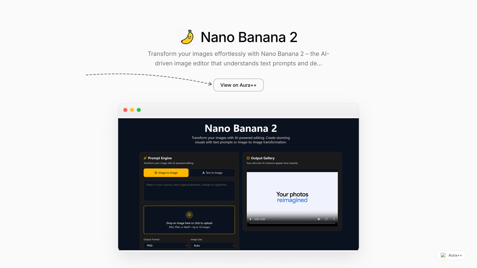 Nano Banana 2 launch story featured image on Aura++