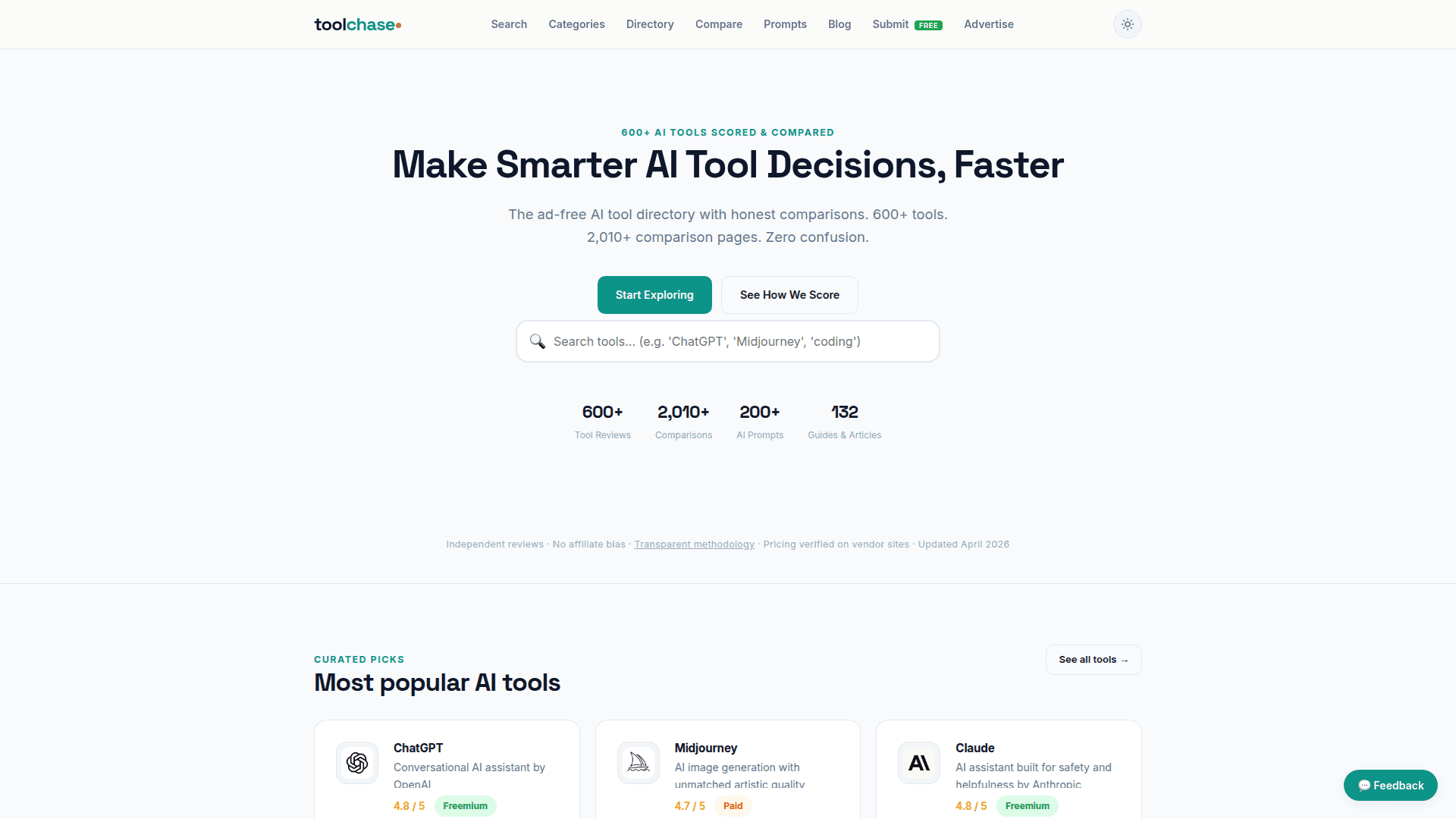 ToolChase AI Tool Directory