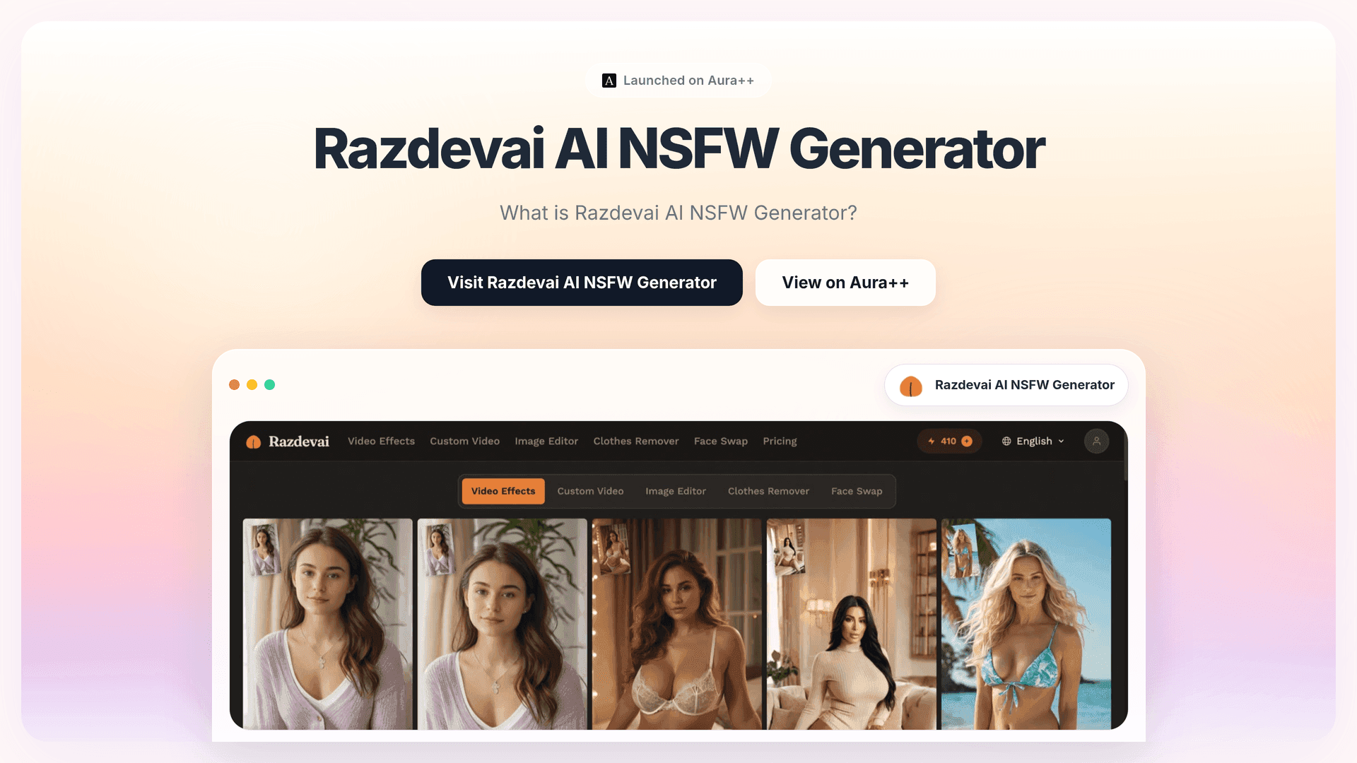Razdevai AI NSFW Generator