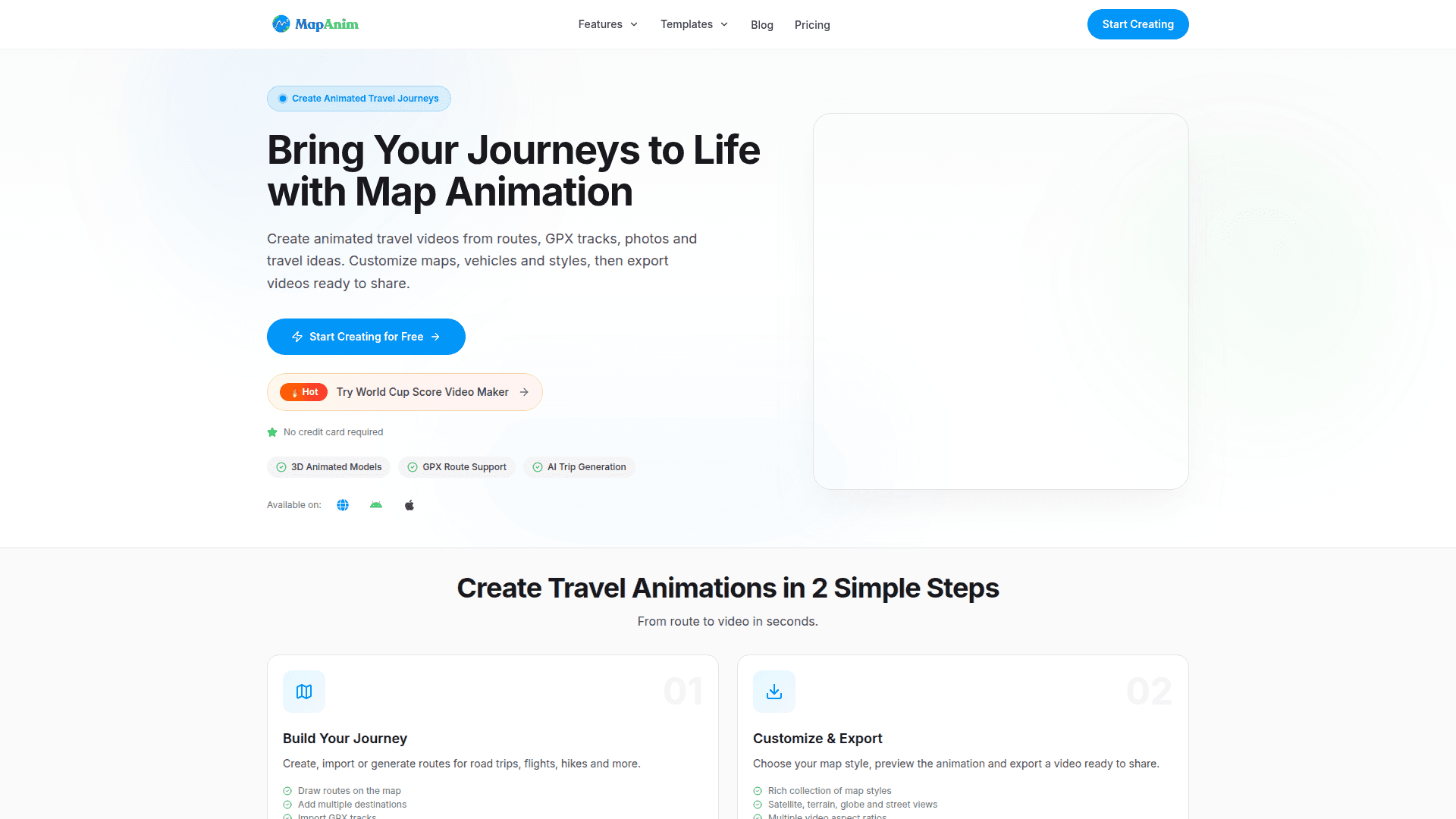 Travel Map Animation Creator - Product Image