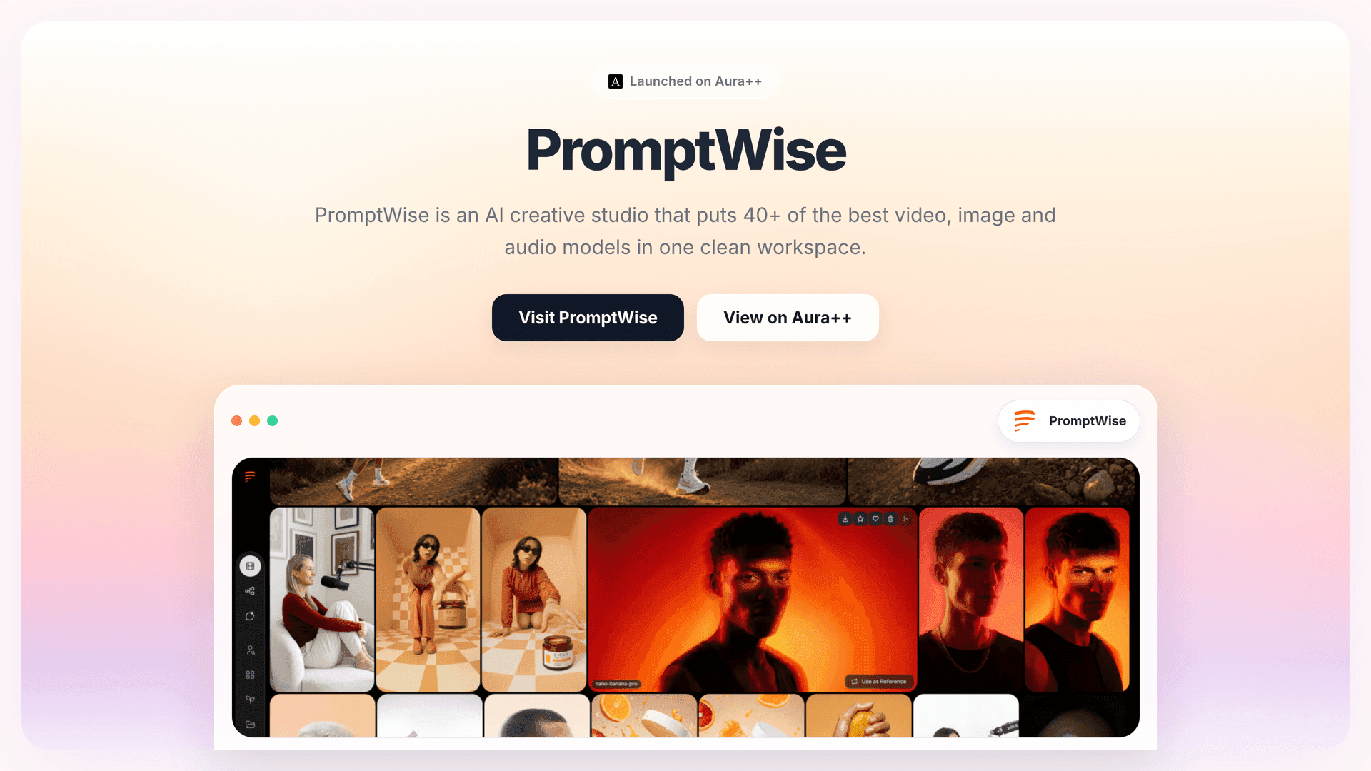 PromptWise launch story featured image on Aura++