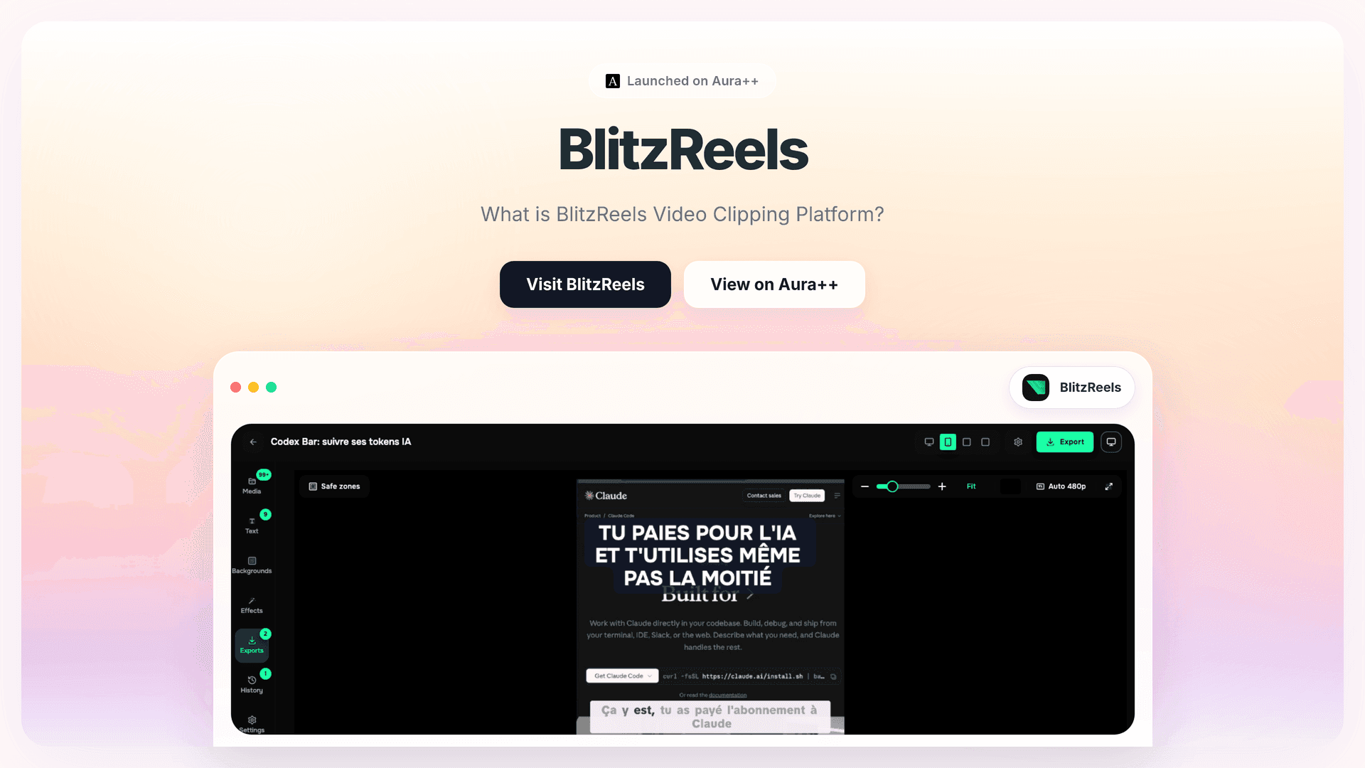Boost Your Social Media with BlitzReels' Video Clipping Tools