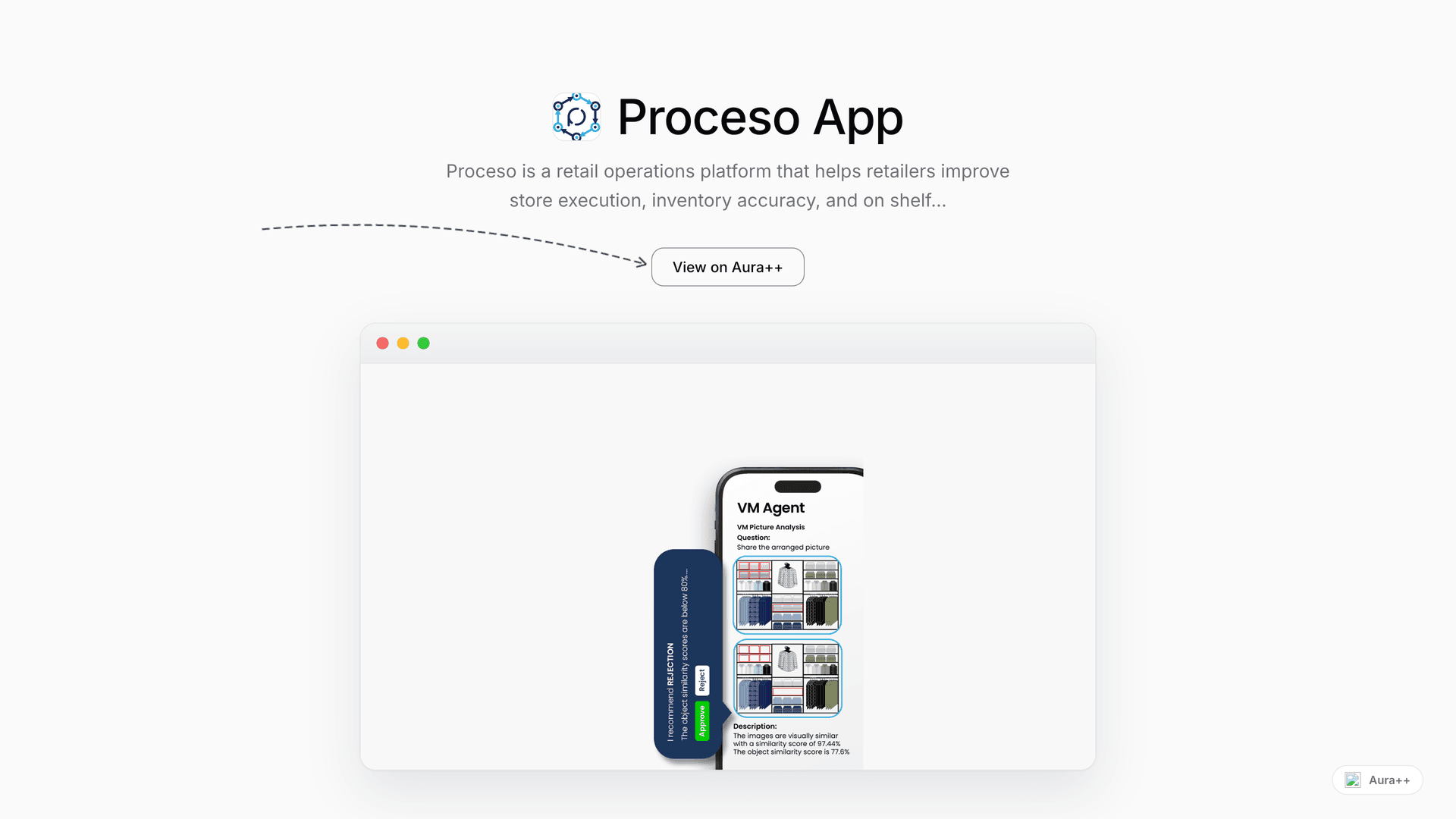 Proceso App launch story featured image on Aura++