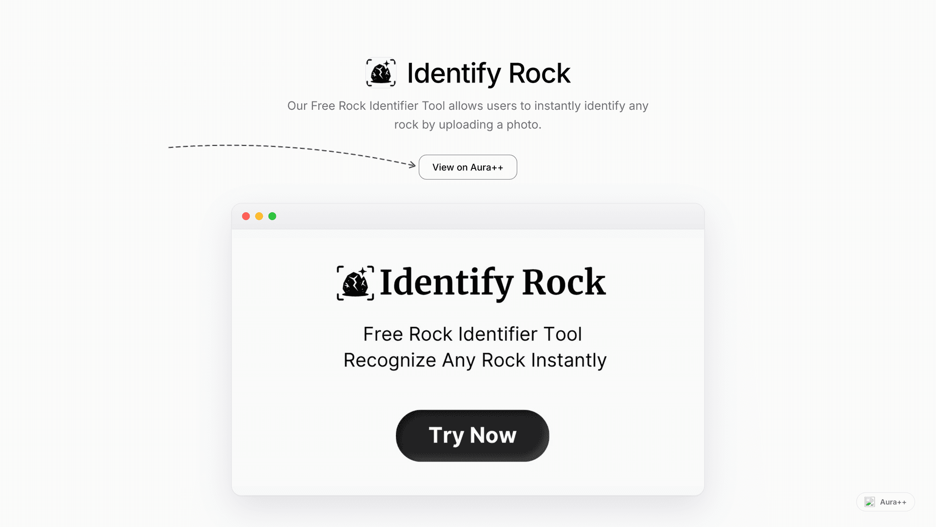 Identify Rock launch story featured image on Aura++