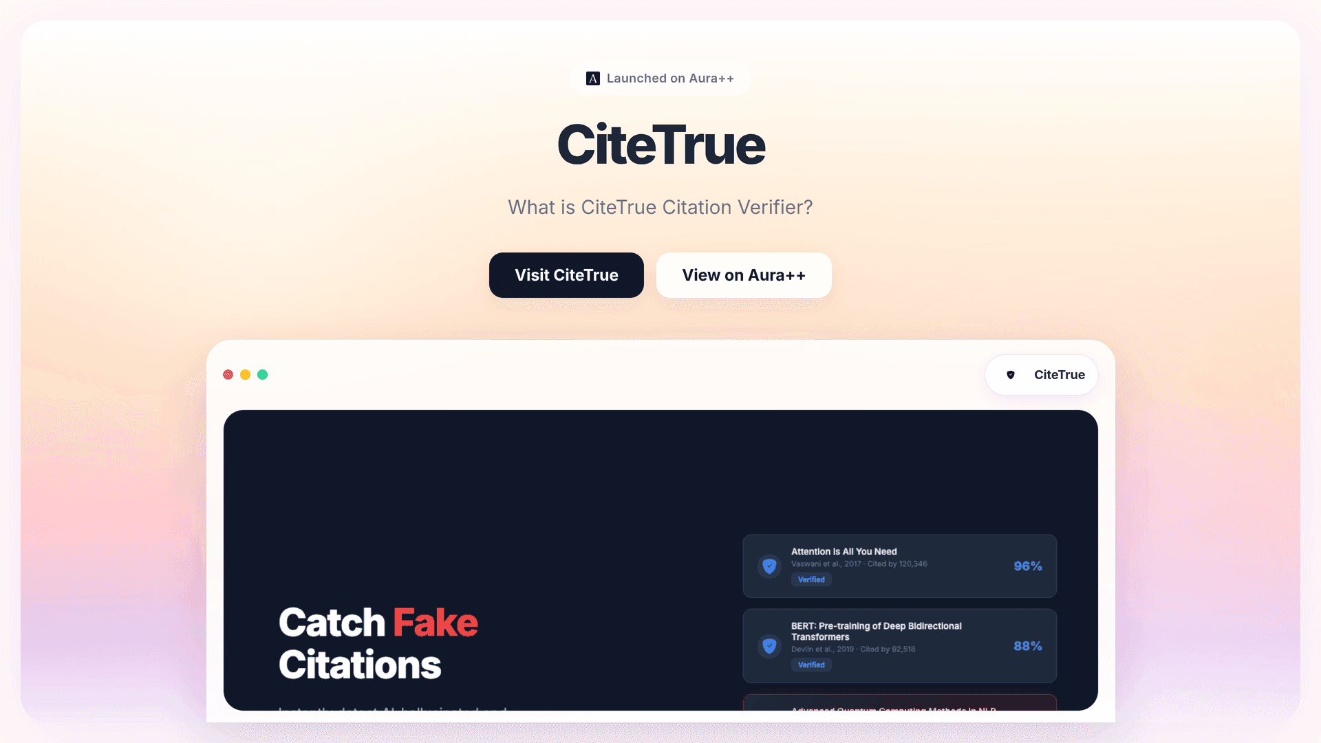 Ensure Citation Integrity with CiteTrue's Verification Tool