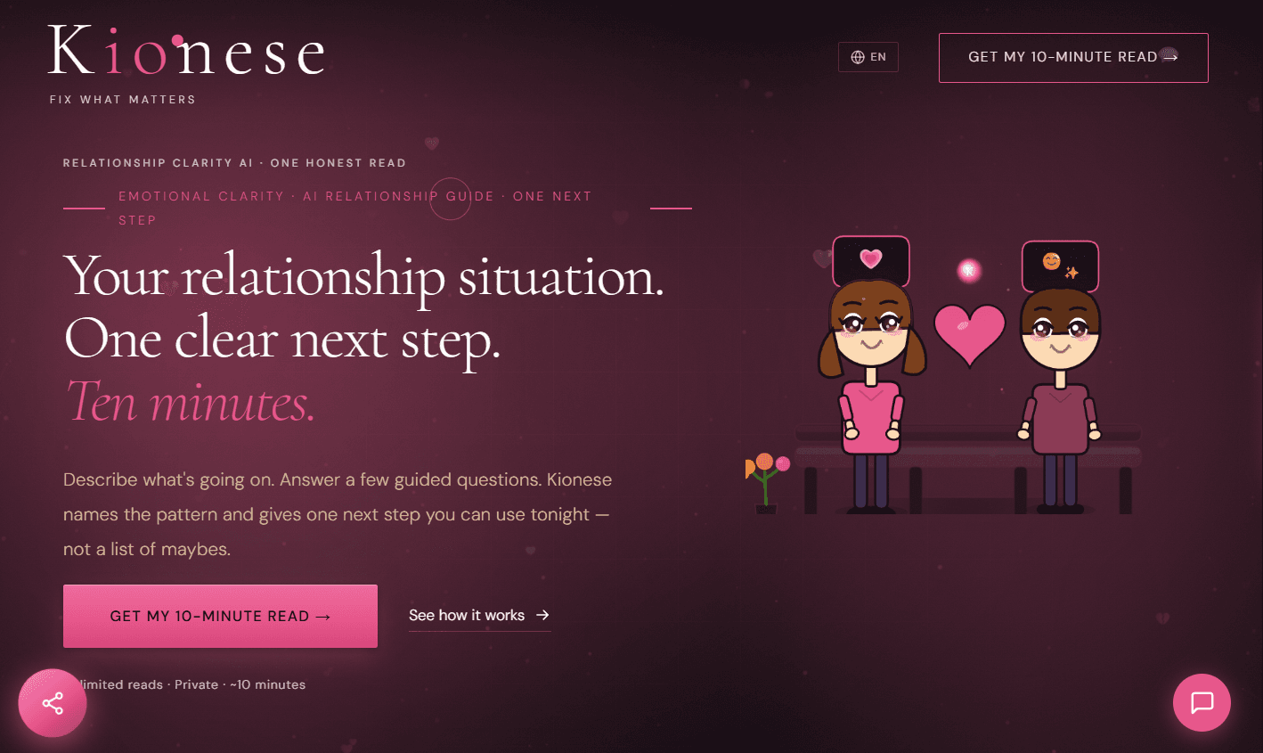 Relationship Clarity AI product preview for startup listing on Aura++