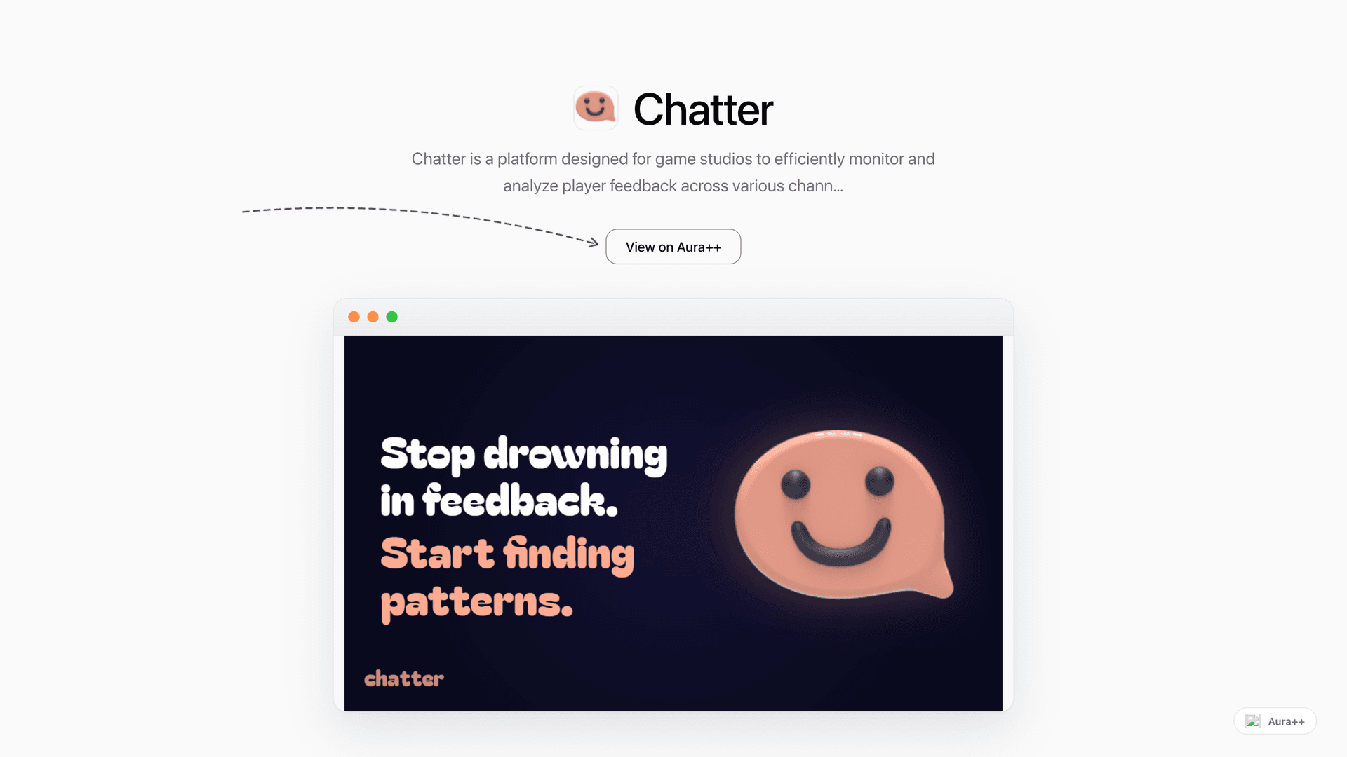 Chatter launch story featured image on Aura++