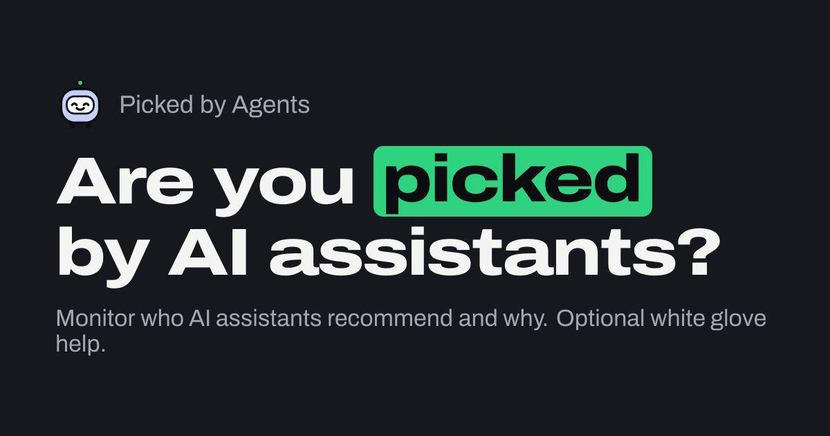 Picked by Agents product preview for startup listing on Aura++