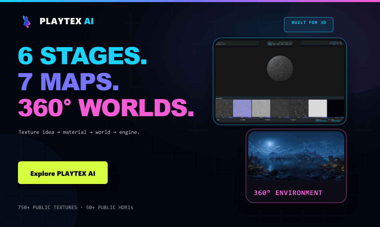PLAYTEX AI product preview for startup listing on Aura++