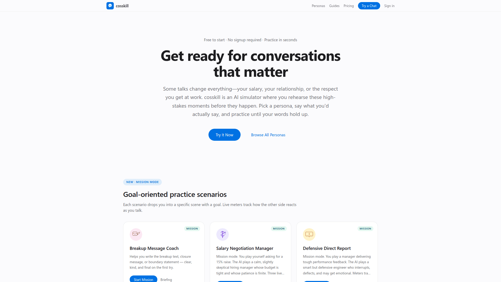 Cosskill AI Conversation Simulator - Product Image