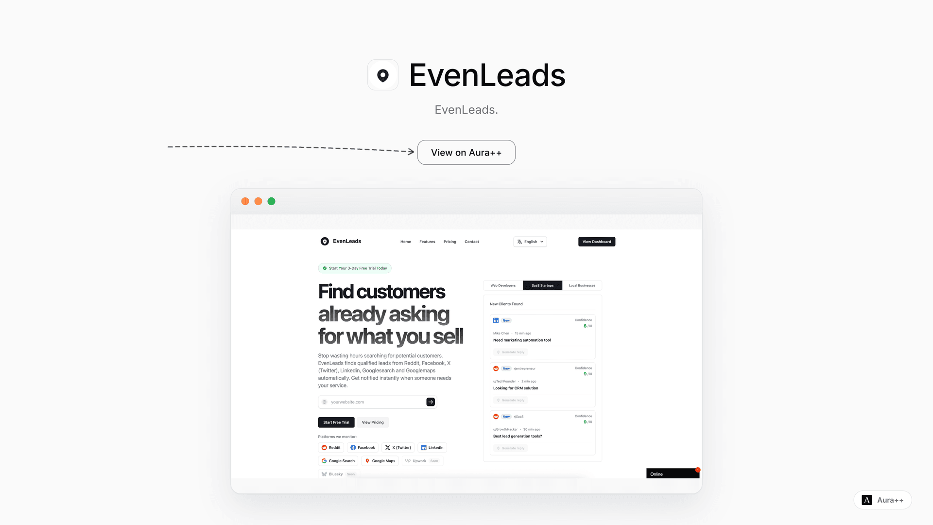 Automate Lead Generation with EvenLeads' AI-Powered Tools